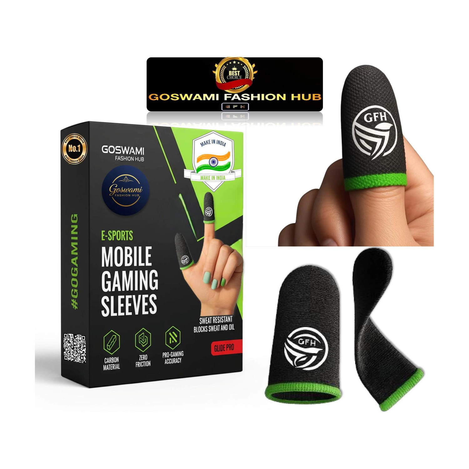 GOSWAMI FASHION HUB Anti-Sweat Gaming Thumb Sleeve - Image 1