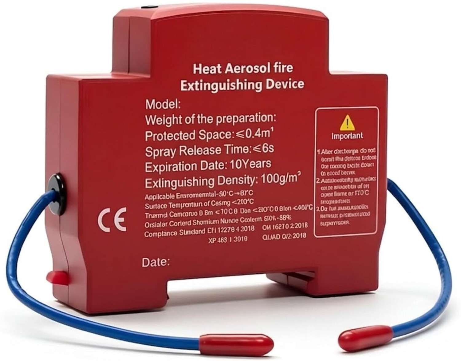 Image of Blazeproof Fire ABC Powder Type 1 Kg (Pack of 4 ) Fire Extinguisher Mount (1 kg)