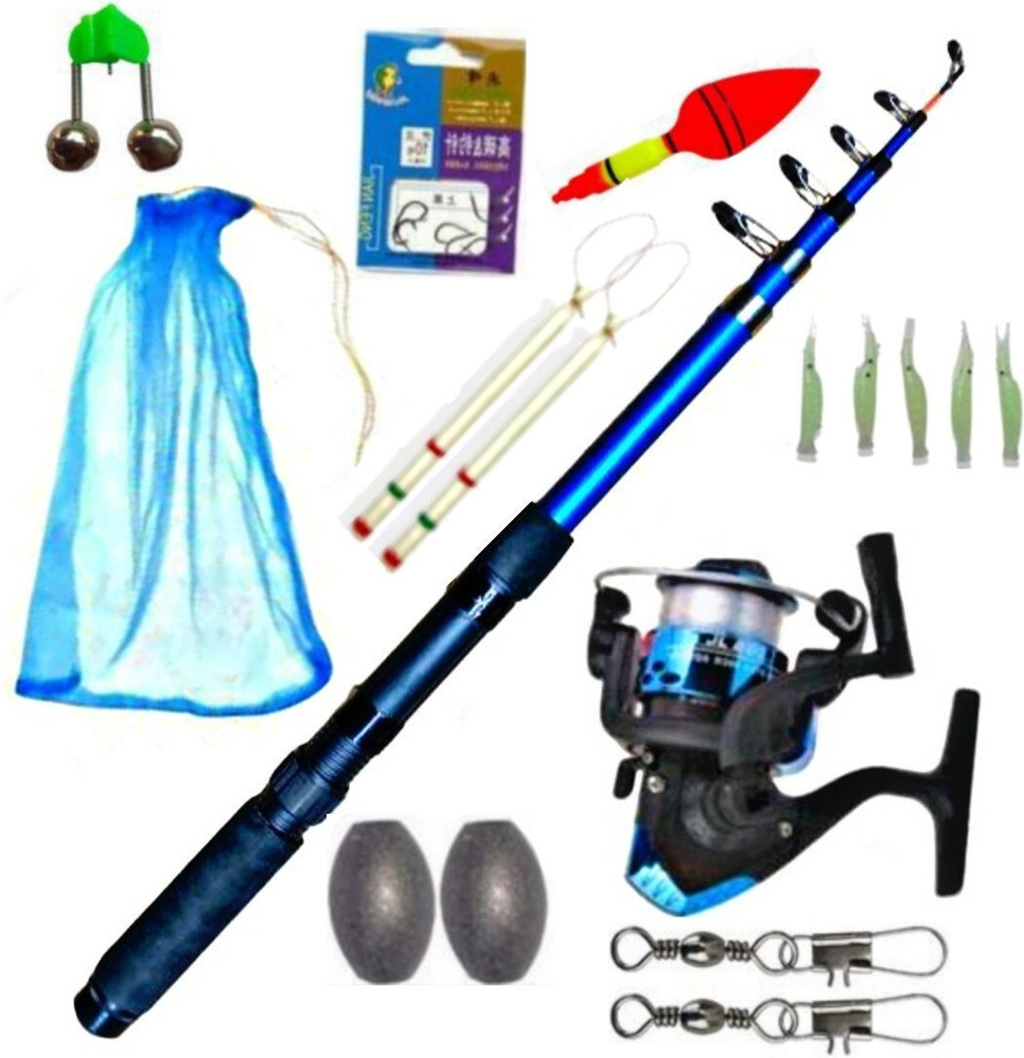 Image of Sikme MasterCast Pro Precision: Elevating Angling Mastery with the Ultimate 7ft Fishing Rod and Reel Combo Set Red Fishing Rod (210 cm, 0.21 kg, Red)
