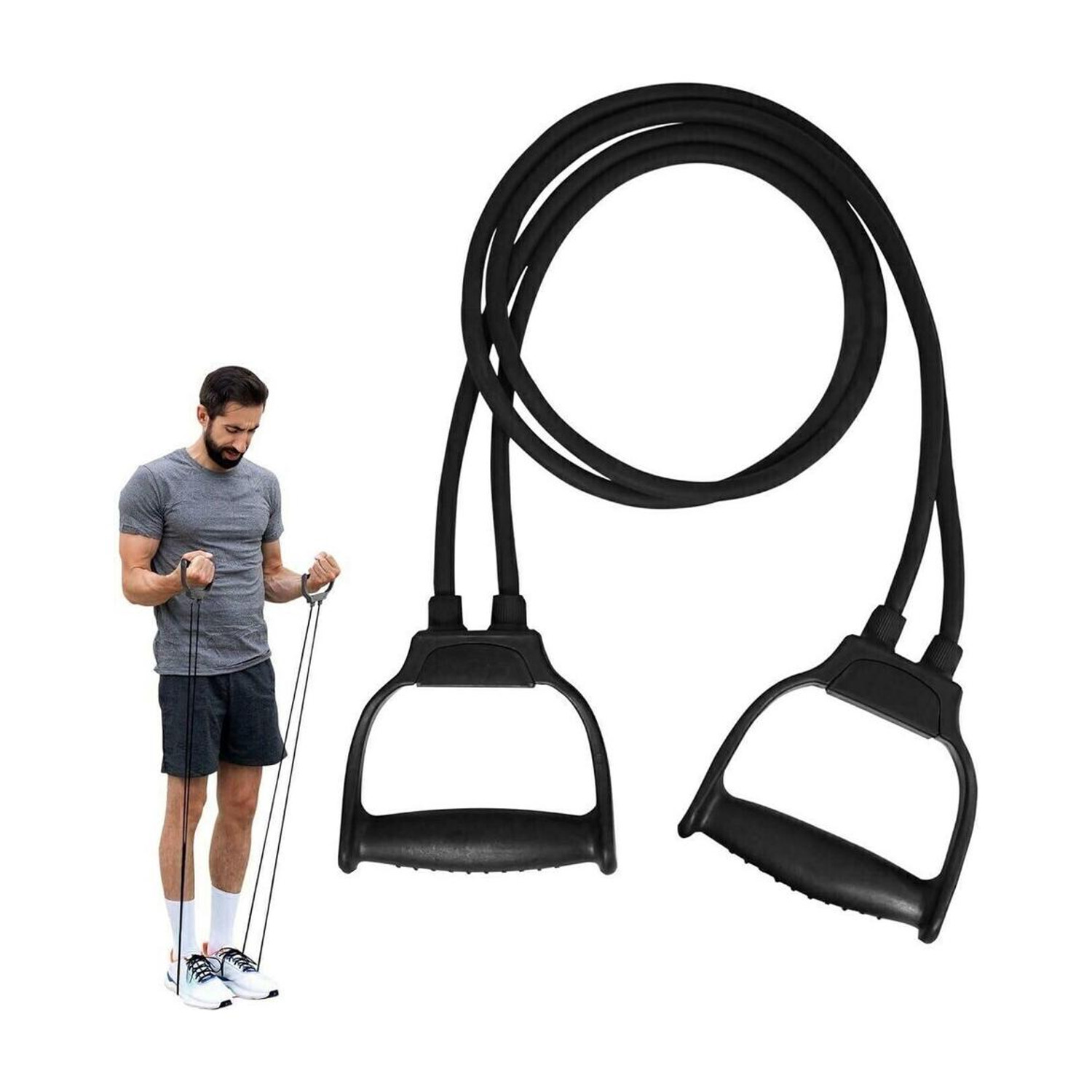 Manogyam Double Toning Band Heavy Quality Exercise Band - Image 1
