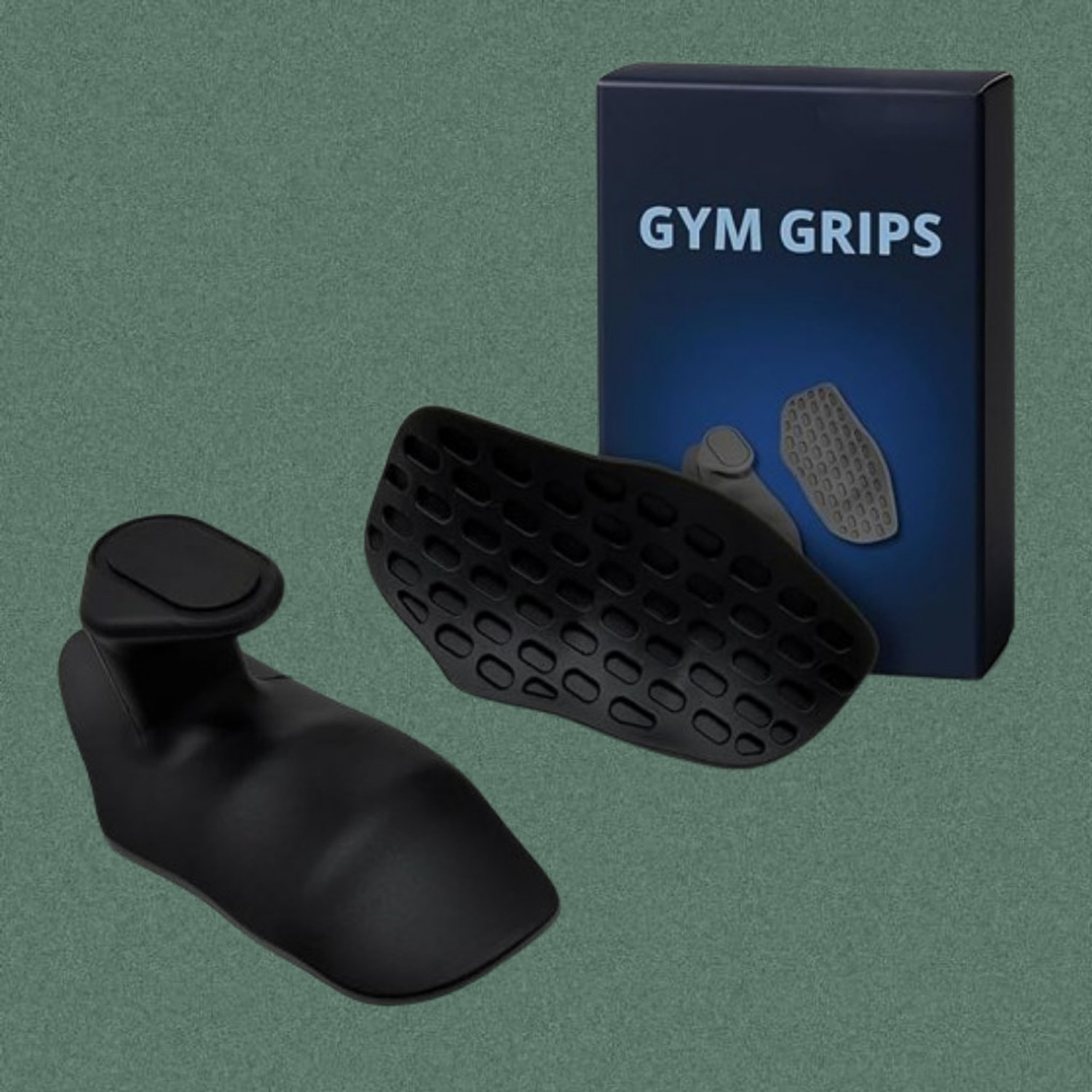 Image of LANLOY Weight Lifting Grips Non Skid Grip Pads for Palm Protection Hand Grip /Fitness Grip (Black)