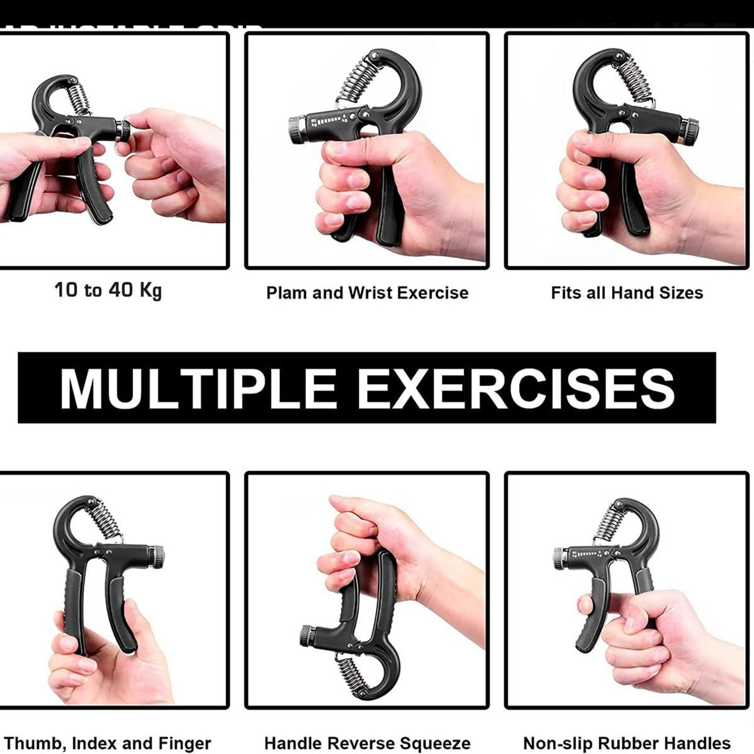 Image of ADSpackers HOT SALE HAND GRIP EXERCISER /STRENGTHENER FOR MEN & WOMEN Gym & Fitness Kit Fitness Accessory Kit Kit