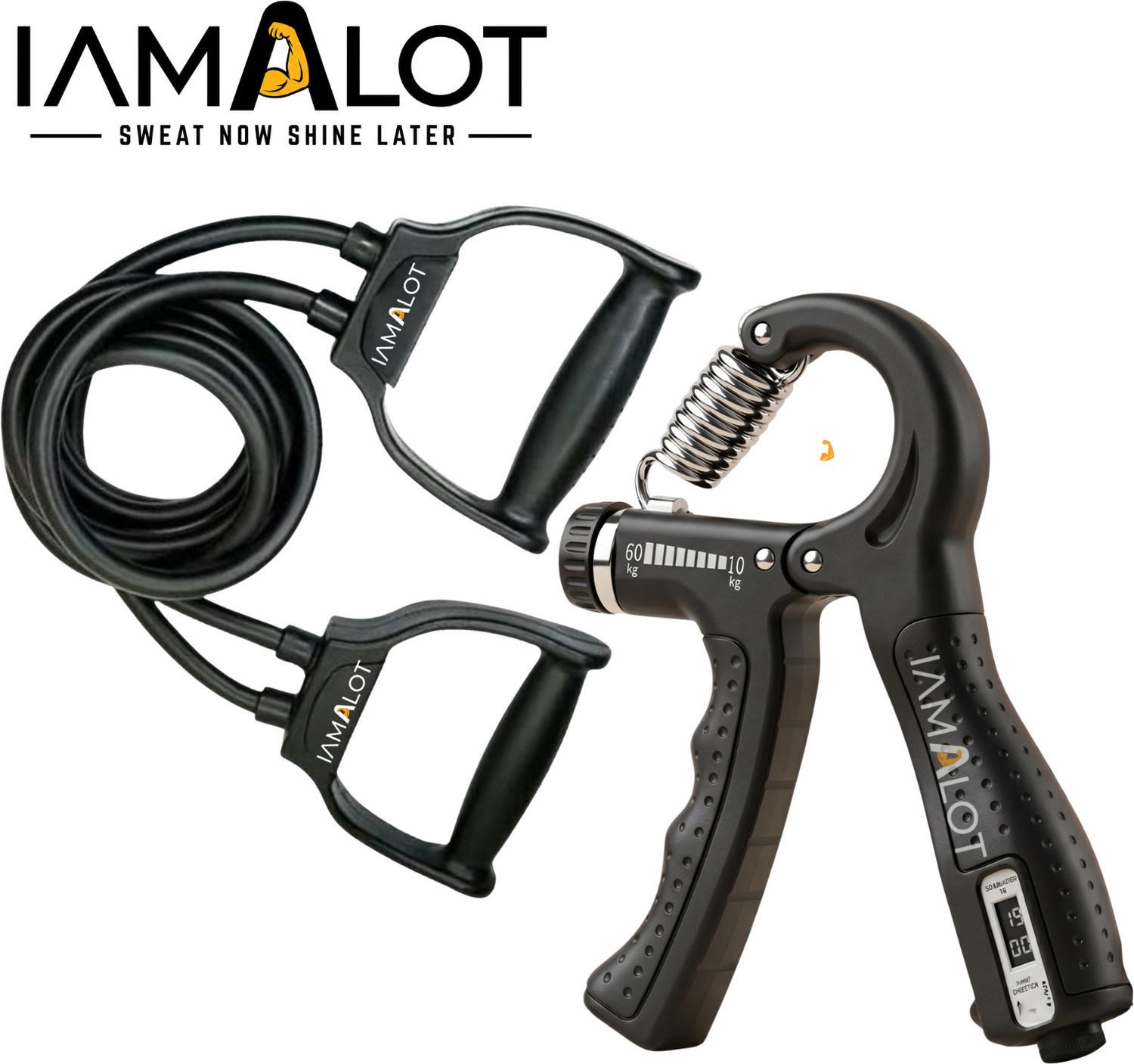 iamalot Hand Gripper 10-60KG with Counter - Image 1