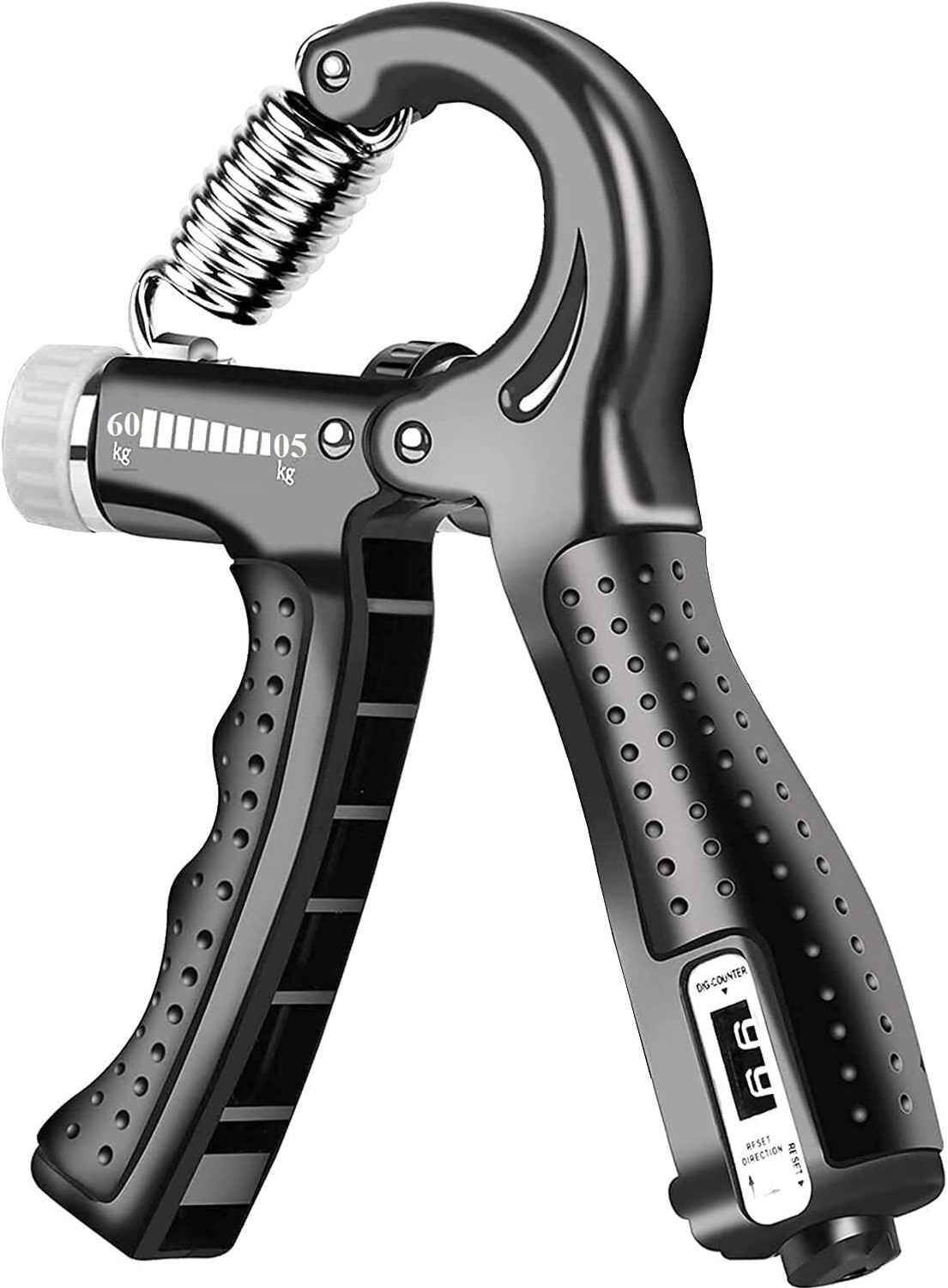 Image of GJSHOP Hand Grip for Arm Excercise, Counter FItness Gripper, 4 Hole Hand Grip Hand Grip /Fitness Grip (Red, Black)
