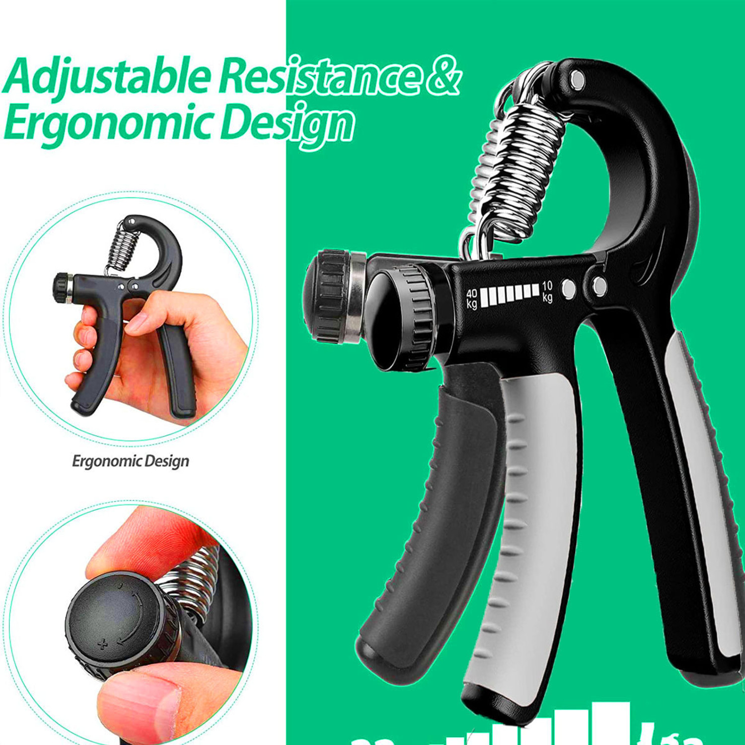 Image of ADSpackers HOT SALE HAND GRIP EXERCISER /STRENGTHENER FOR MEN & WOMEN Gym & Fitness Kit Fitness Accessory Kit Kit