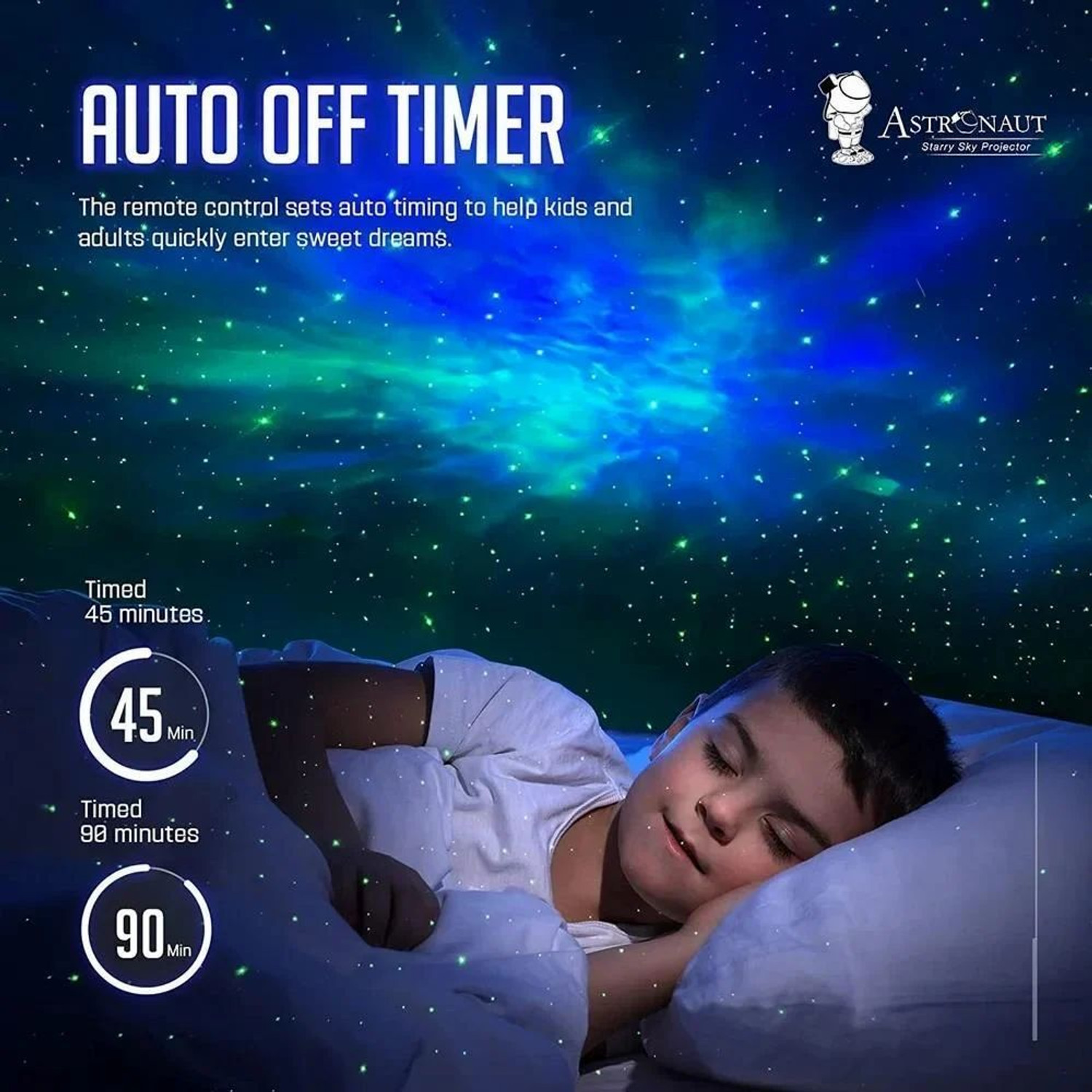 Image of ZYNVELLA Galaxy Nigh Lamp, Astronaut Projector Nebula 360 Adjustable Head Space Lamp (5 lm) Projector (White)