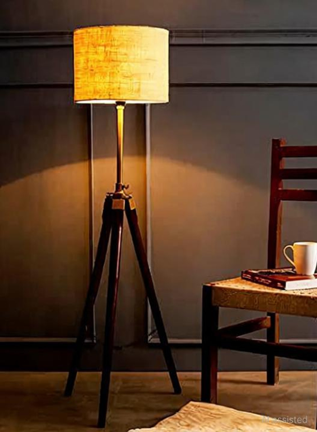 Nautical Overseas Tripod Floor Lamp - Image 1