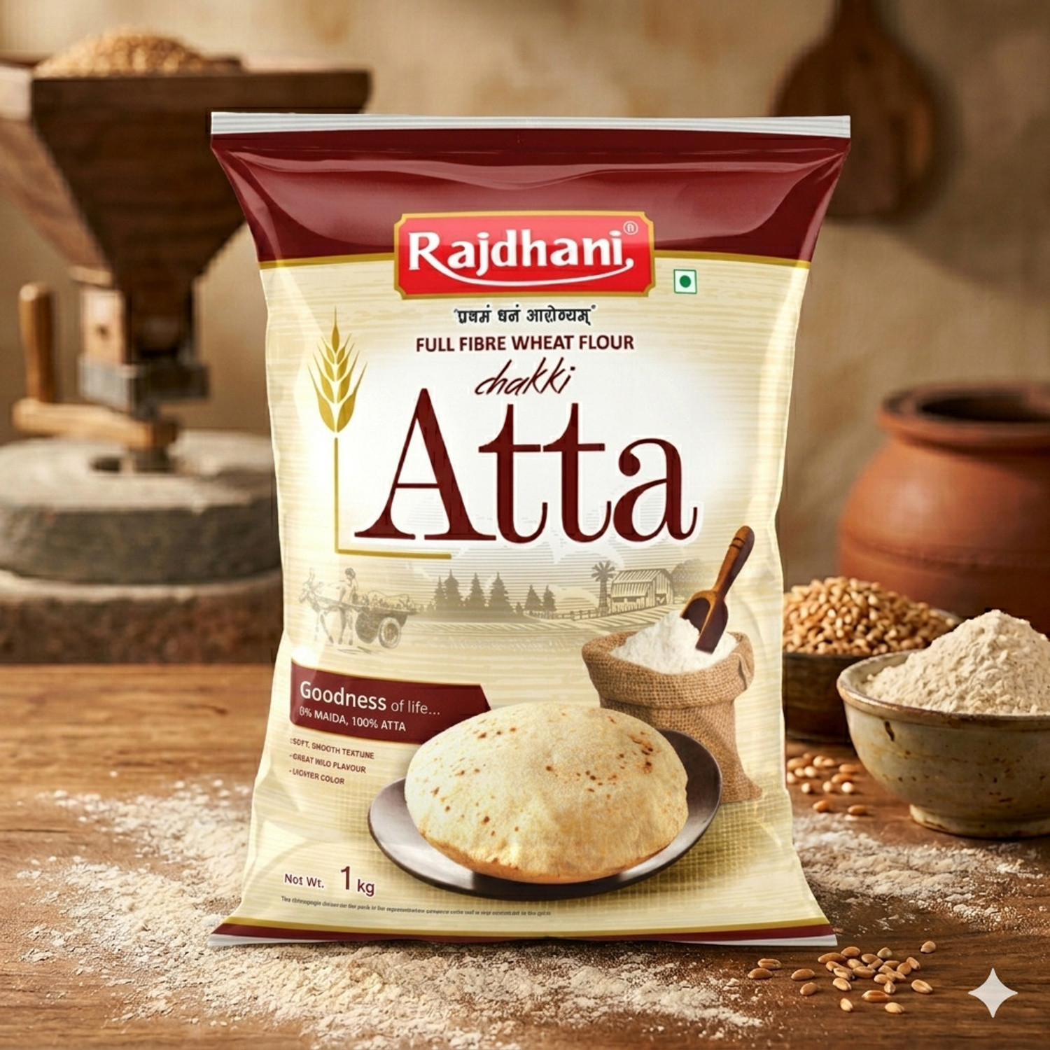 Rajdhani Chakki Fresh Atta 1 Kg