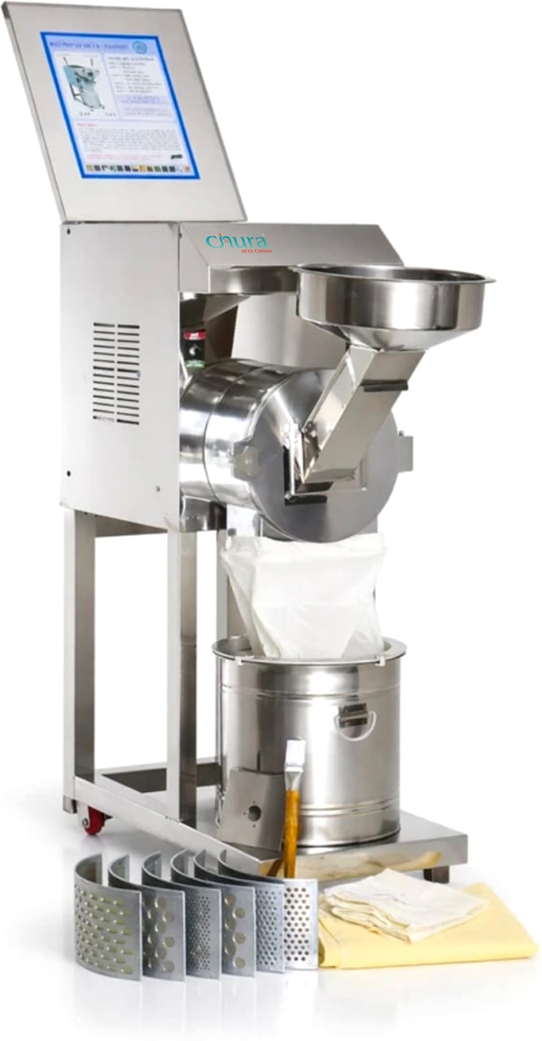 Image of Confider industries Mini Pulveriser 3HP | Provision for Accessories | 25-30 kg /hr Cap Atta Chakki | SS213, SS 2in1 Pulverizer, Flour mill, Atta chakki, 25kg /hr Flourmill