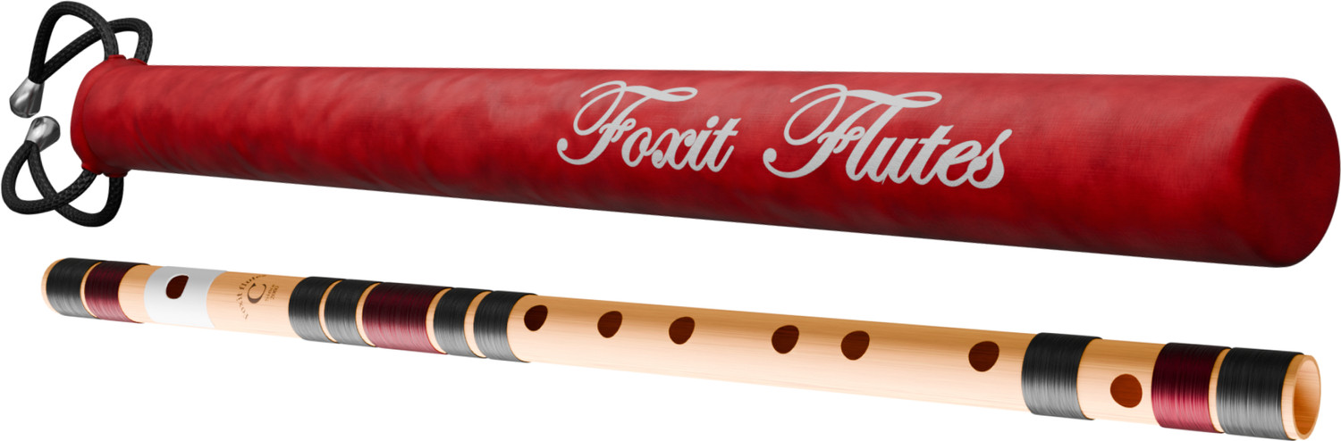 Image of Foxit Musical Right Handed C Natural | Tuned With Tanpura A=440Hz | PVC Fiber Flute Fiber Flute (48 cm)
