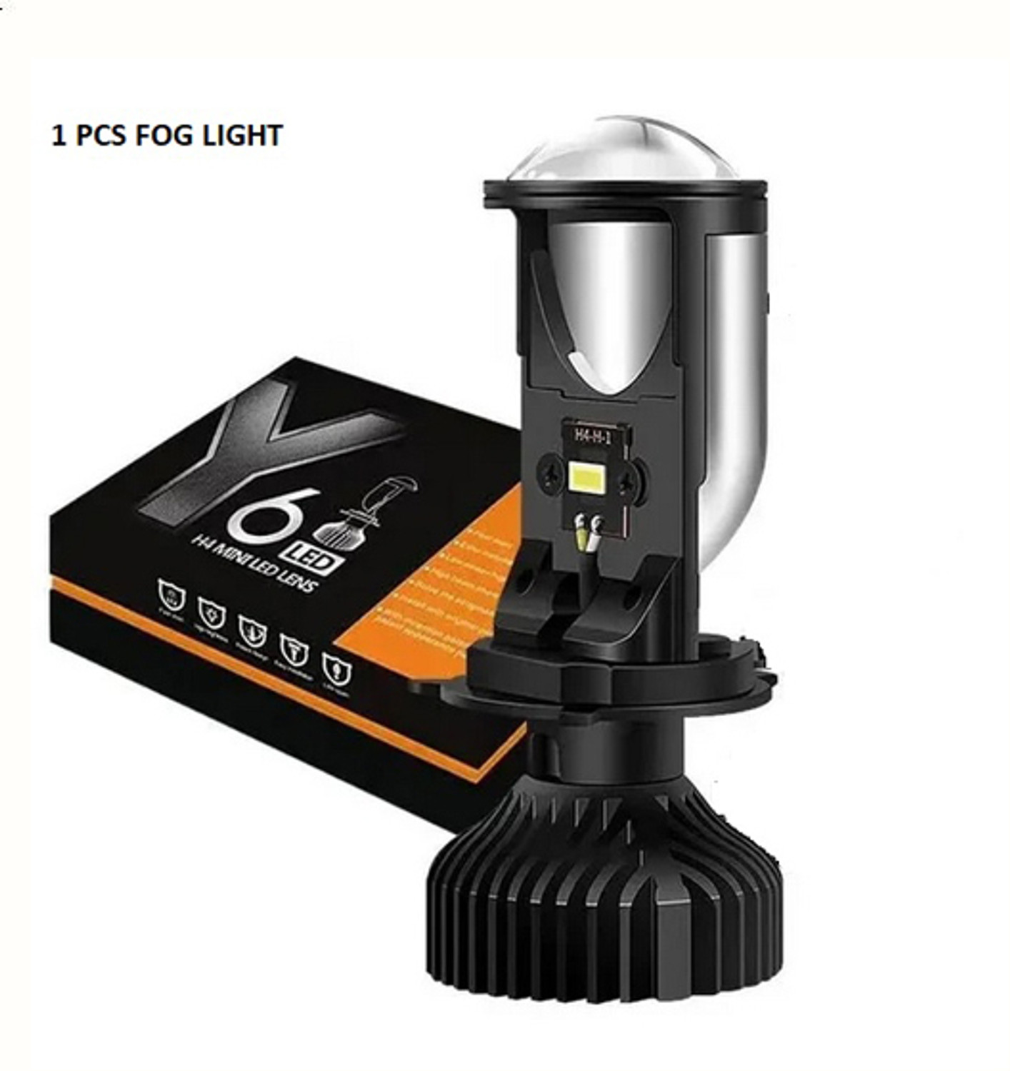 Image of RIGHTURN LED Headlight for Royal Enfield Bullet 350, Bullet Trials 350, Bullet Trials 500, Thar, Jeep