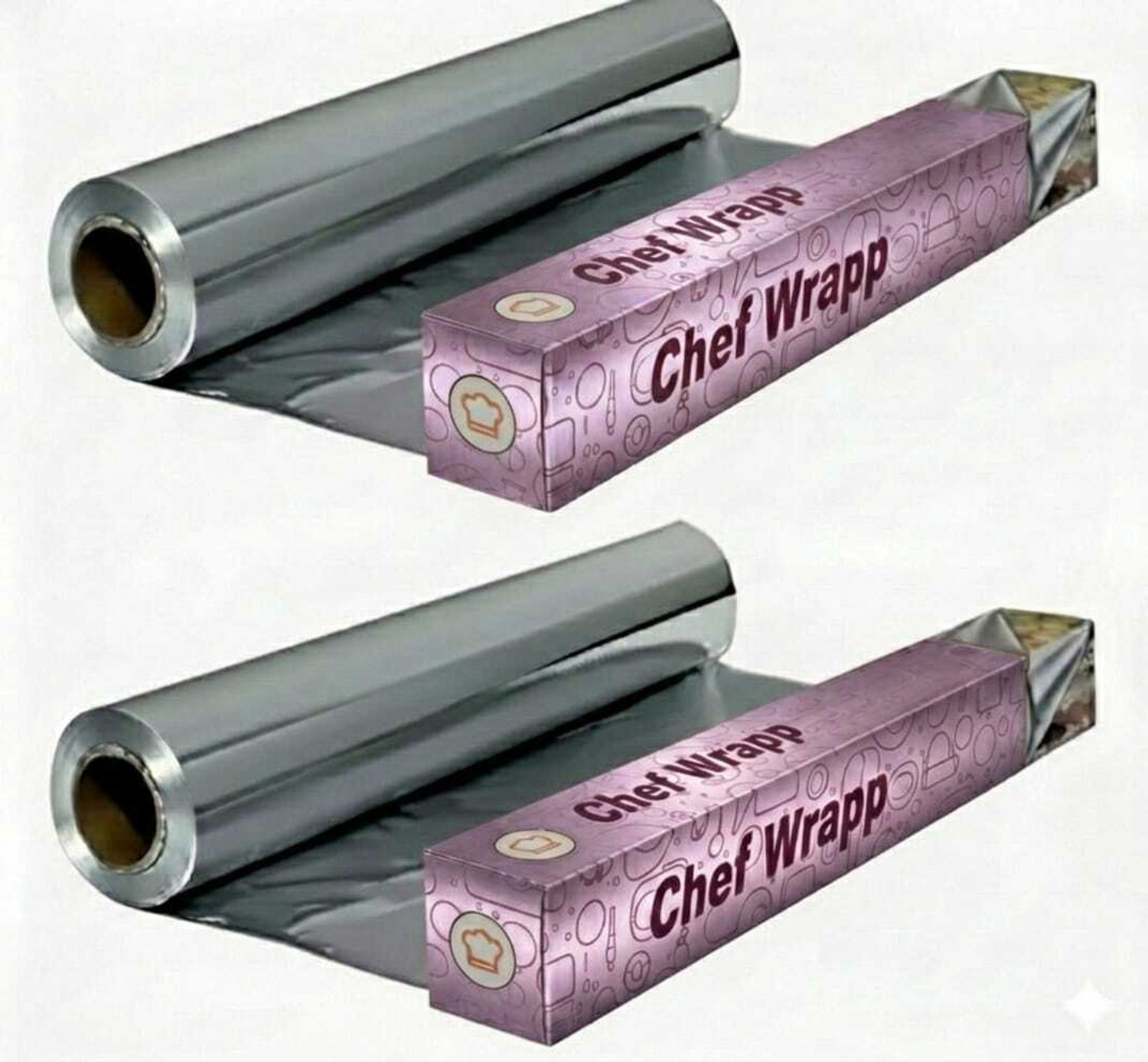 Image of chefwrapp foil paper Aluminium Foil (Pack of 2, 50 m)