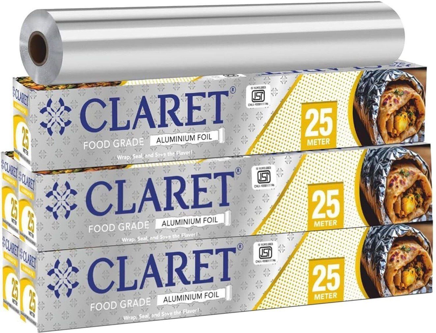 Image of chefwrapp foil paper Aluminium Foil (Pack of 2, 50 m)