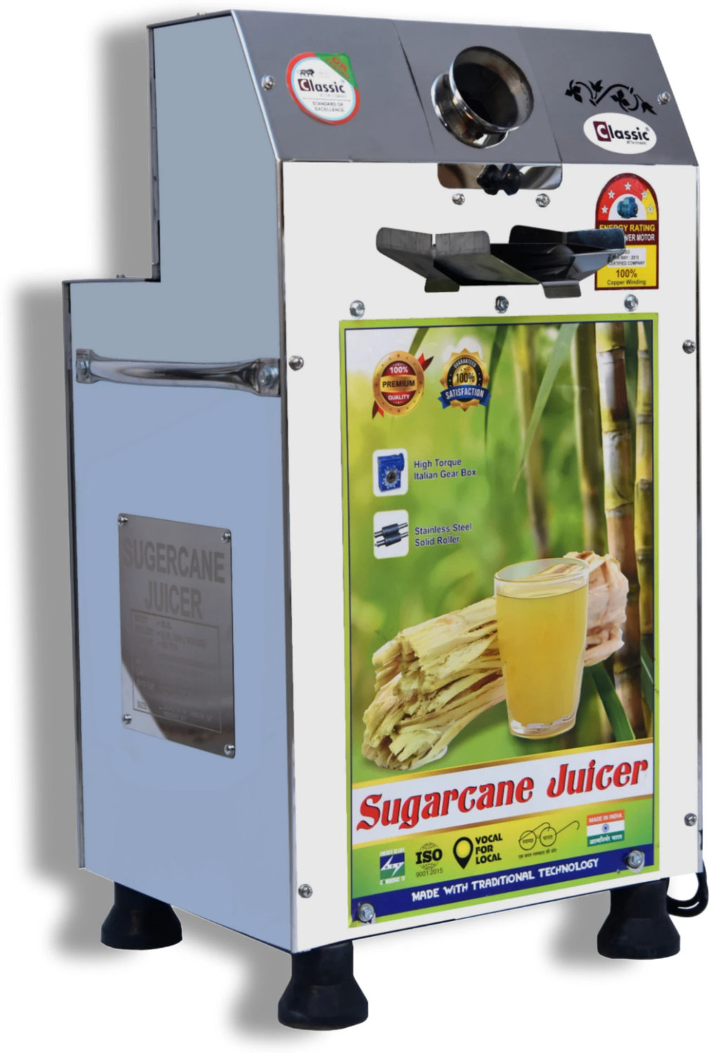 Image of Classic Atta Chakki 2HP SUGARCANE JUICER MACHINE 400 W Food Processor (Silver)