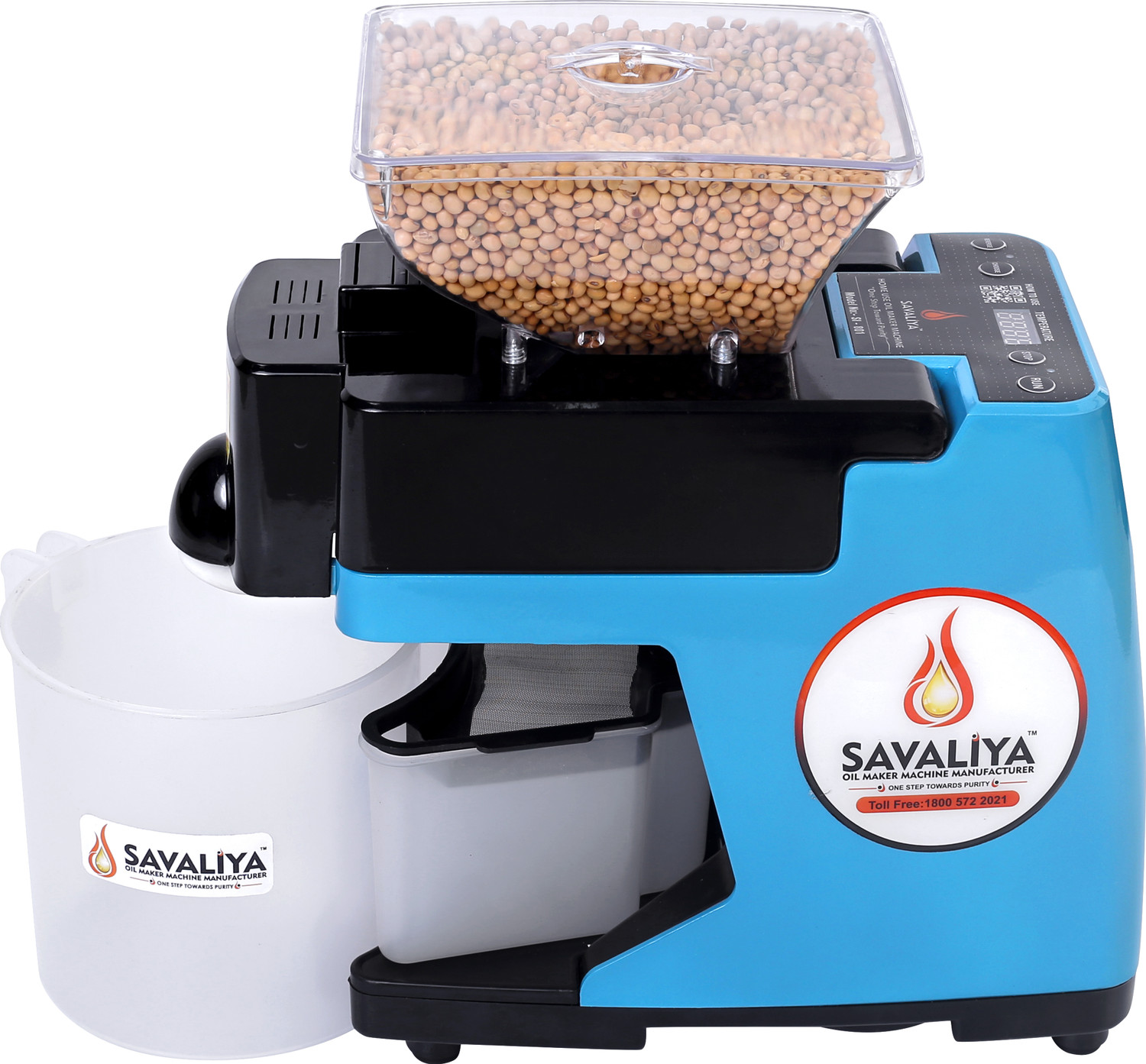 Savaliya Industries Fully Automatic Oil Maker Machine SI-801 & Cold Press Oil Machine BLUE 400 W Food Processor
