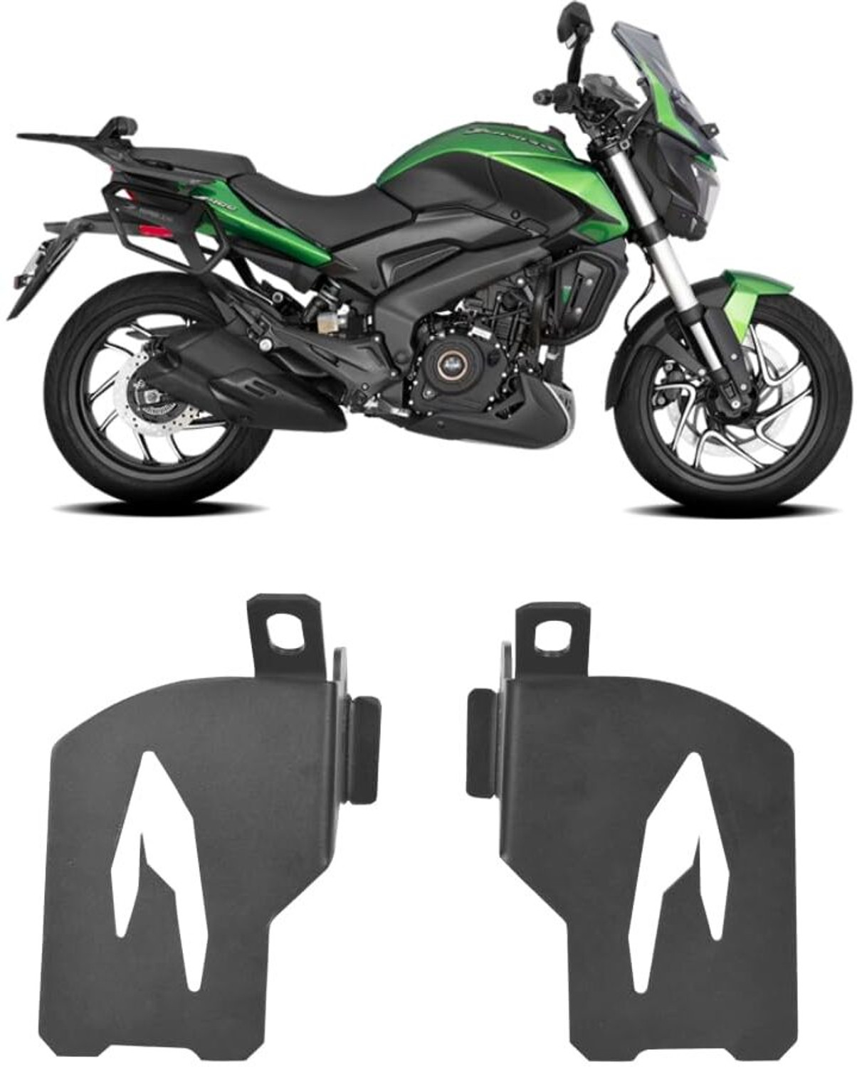 Image of DAZZRIDE Best Quality Lady Mount Dominar 250 /400 Bike Wide Footrest Pillion Left, Right Foot Rest (Black)