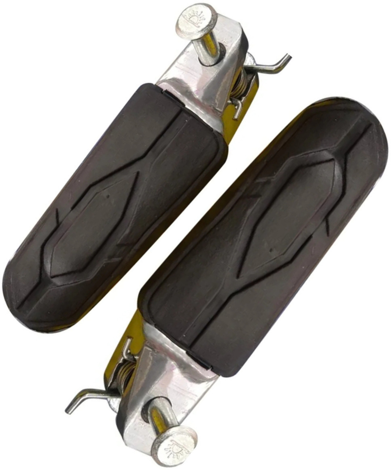 Image of DAZZRIDE Best Quality Lady Mount Dominar 250 /400 Bike Wide Footrest Pillion Left, Right Foot Rest (Black)