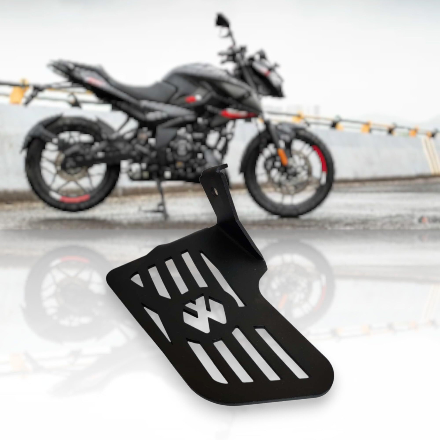 Image of DAZZRIDE Best Quality Lady Mount Dominar 250 /400 Bike Wide Footrest Pillion Left, Right Foot Rest (Black)