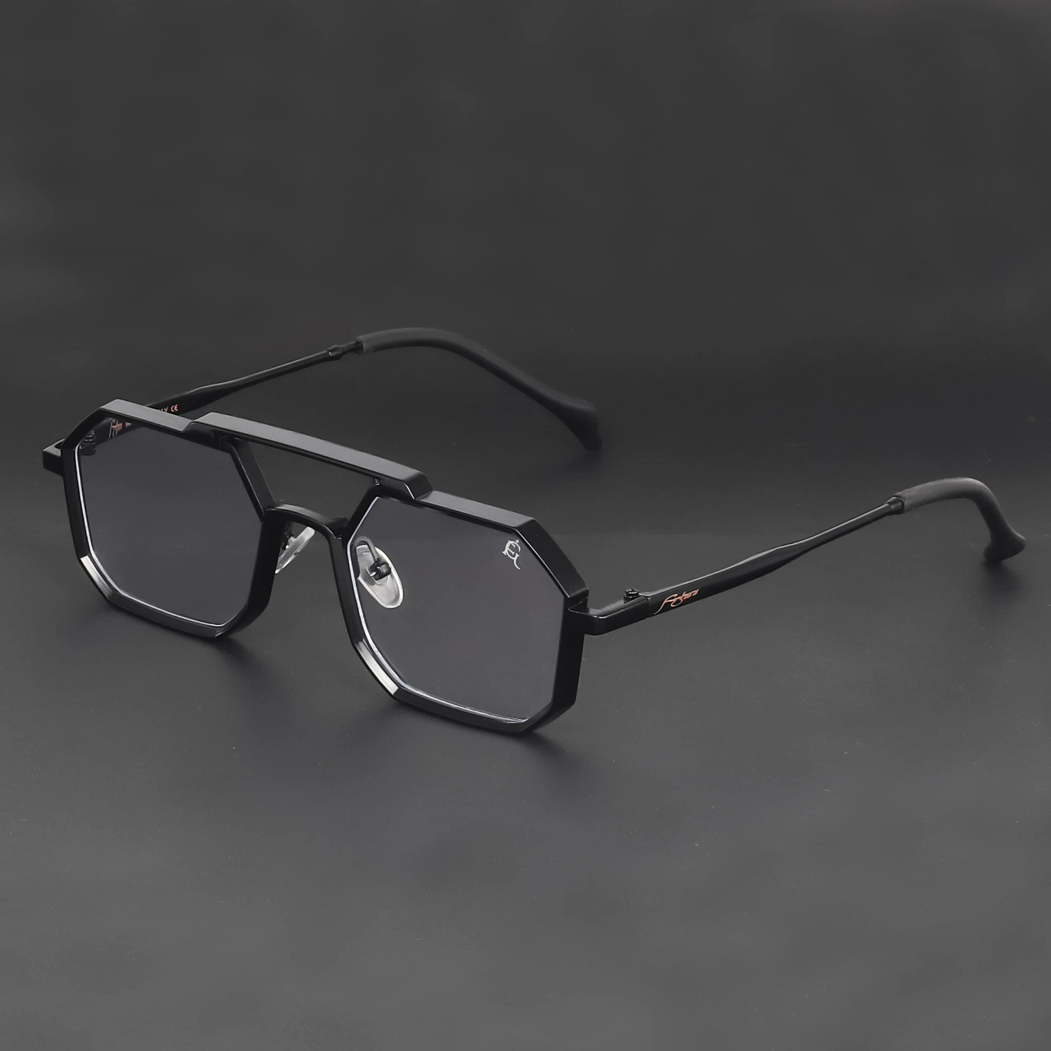 Image of funglasses Full Rim Rectangle Anti Glare & Blue Cut Computer Glass For Men & Women (52 mm)