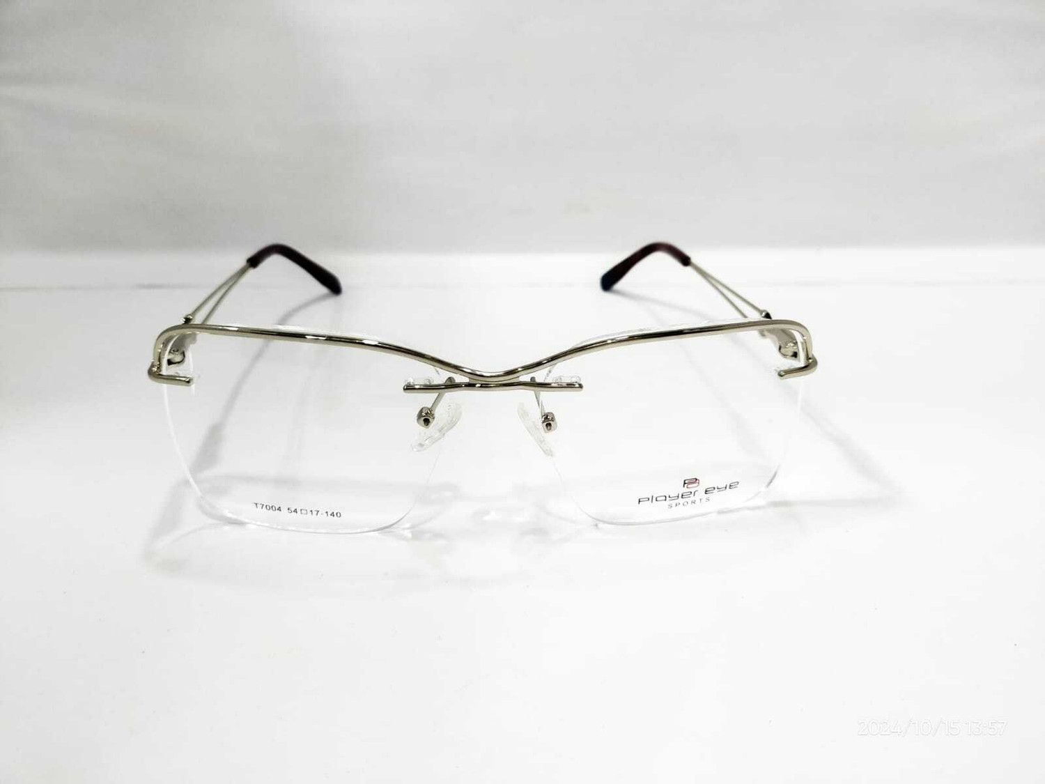 Image of Eyeglasses Half Rim Rectangle Anti Glare Frame For Men & Women (135 mm)