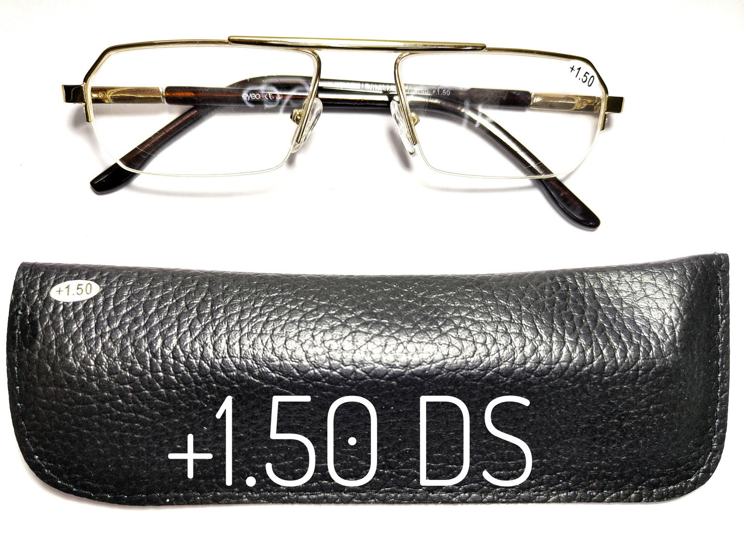 Image of Eyeglasses Half Rim Rectangle Anti Glare Frame For Men & Women (135 mm)