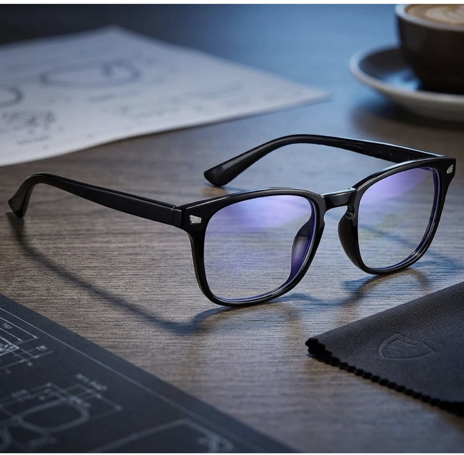 ARICKS Full Rim Square Anti Glare Glasses - Image 1