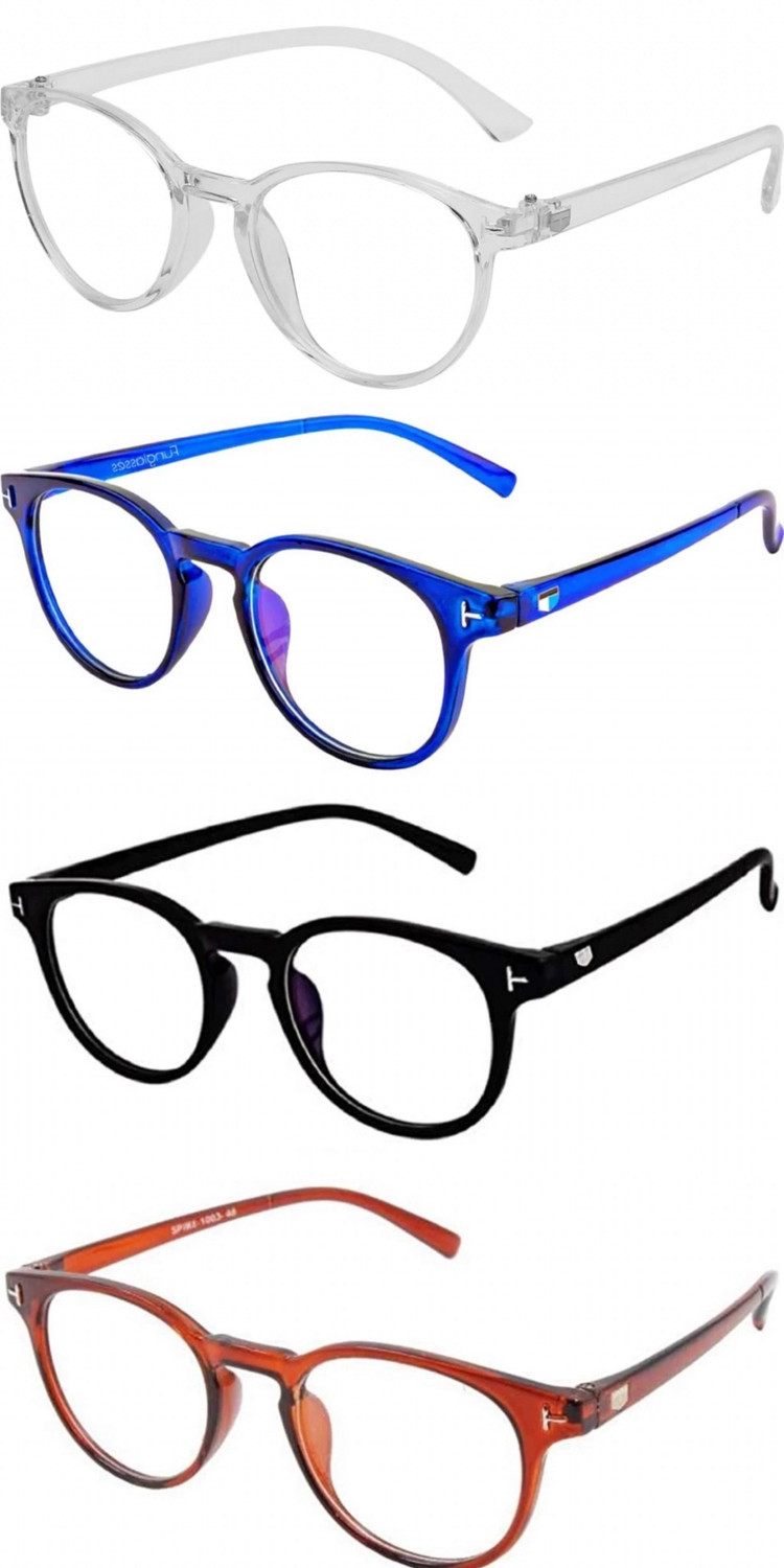 Image of I Flash Full Rim Round Anti Glare Frame For Men & Women (50 mm)