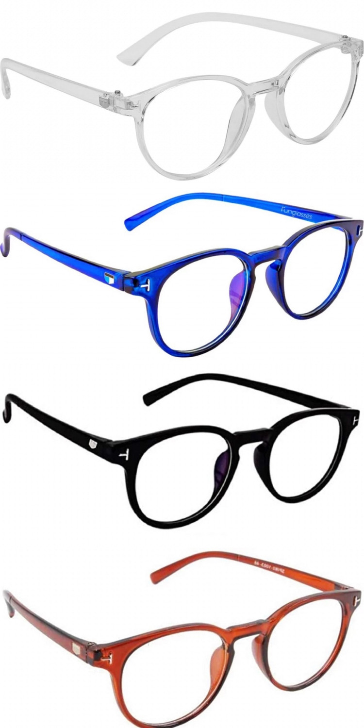 Image of I Flash Full Rim Round Anti Glare Frame For Men & Women (50 mm)