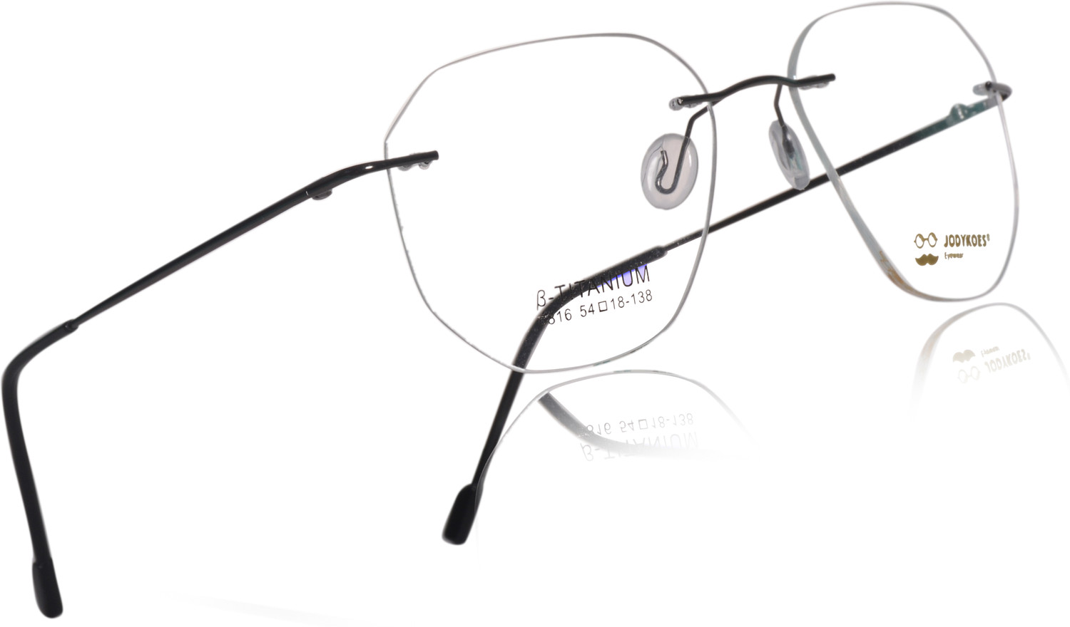 Image of ROADWAY Rimless Rectangle Frame For Men & Women (145 mm)