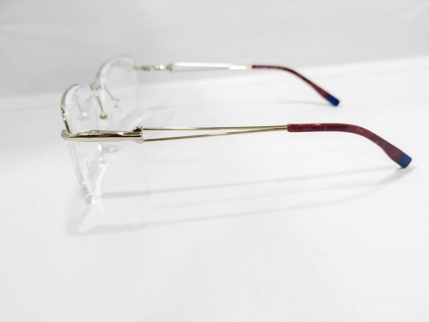 Image of Eyeglasses Half Rim Rectangle Anti Glare Frame For Men & Women (135 mm)