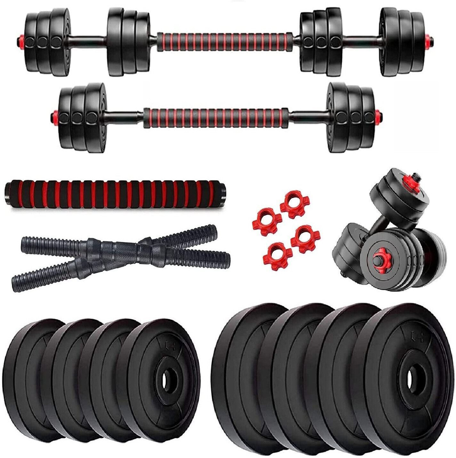 WILORA 20kg Dumbbell Combo Set Black - Image 1