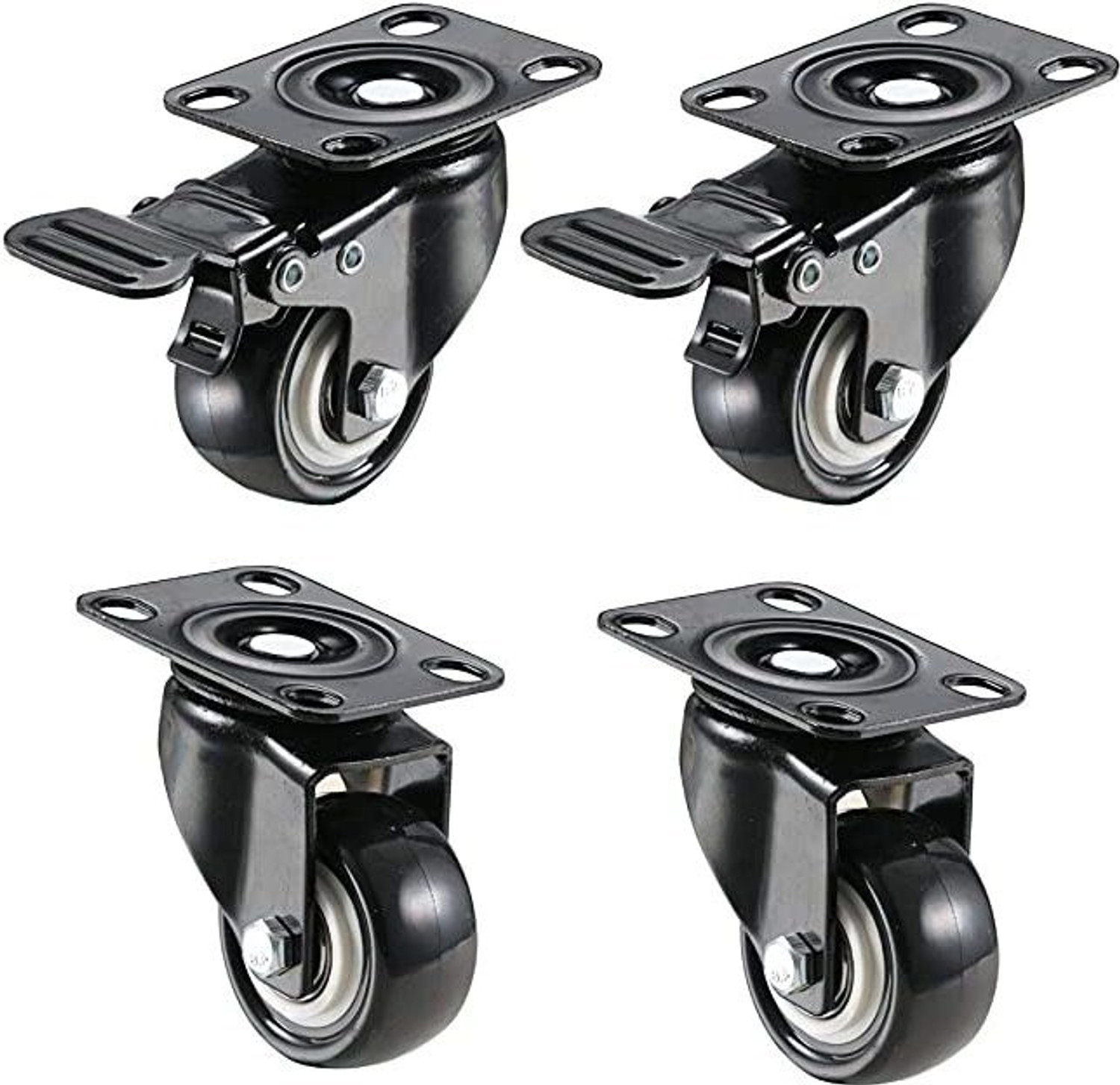 Image of Hepiack 6 Wheel Heavy Duty Revolving 6X Roller for Furniture Industrial Furniture Caster (Pack of5)
