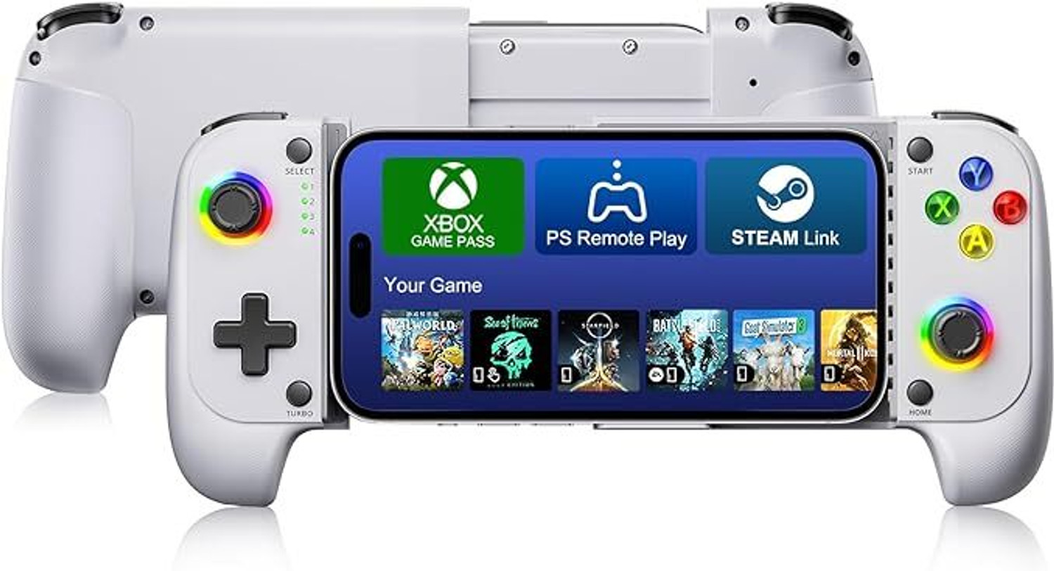 Image of Tobo RGB LED Joy Con Controller for Nitendo Switch Compatible with Switch TD-1335GA Bluetooth Gamepad (Purple, Yellow, For Xbox One, Xbox One S, Switch)
