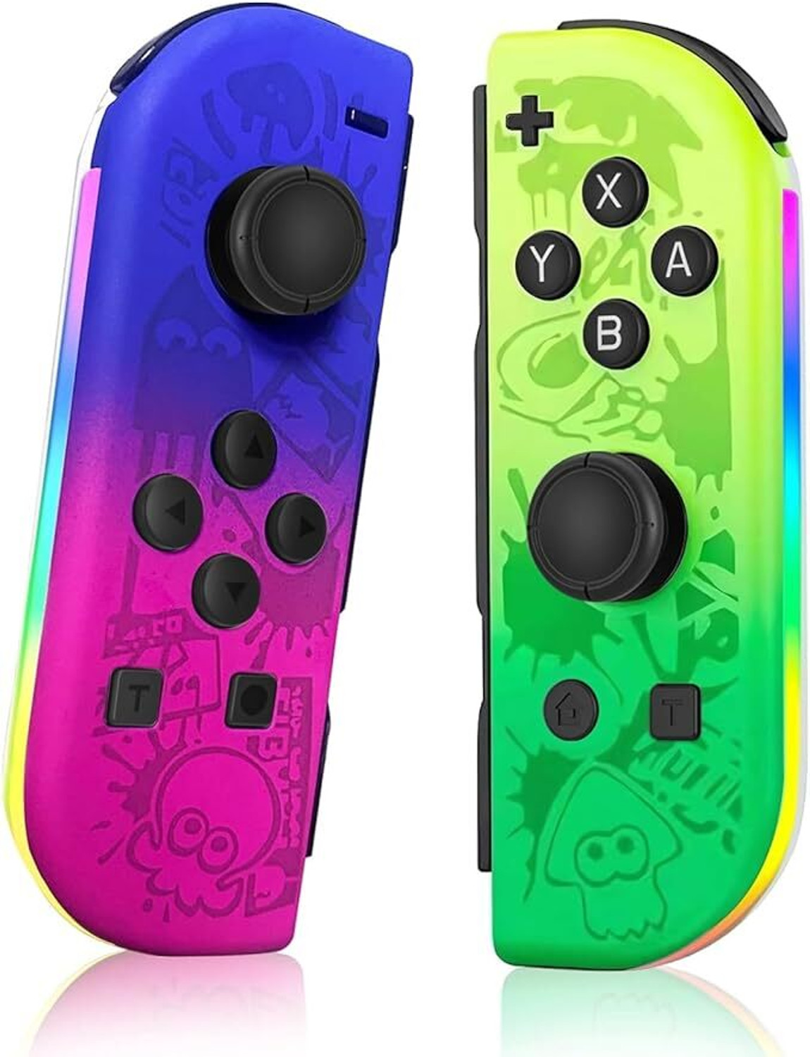 Image of Tobo RGB LED Joy Con Controller for Nitendo Switch Compatible with Switch TD-1333GA Bluetooth Gamepad (Multicolor, For Xbox One, Switch)