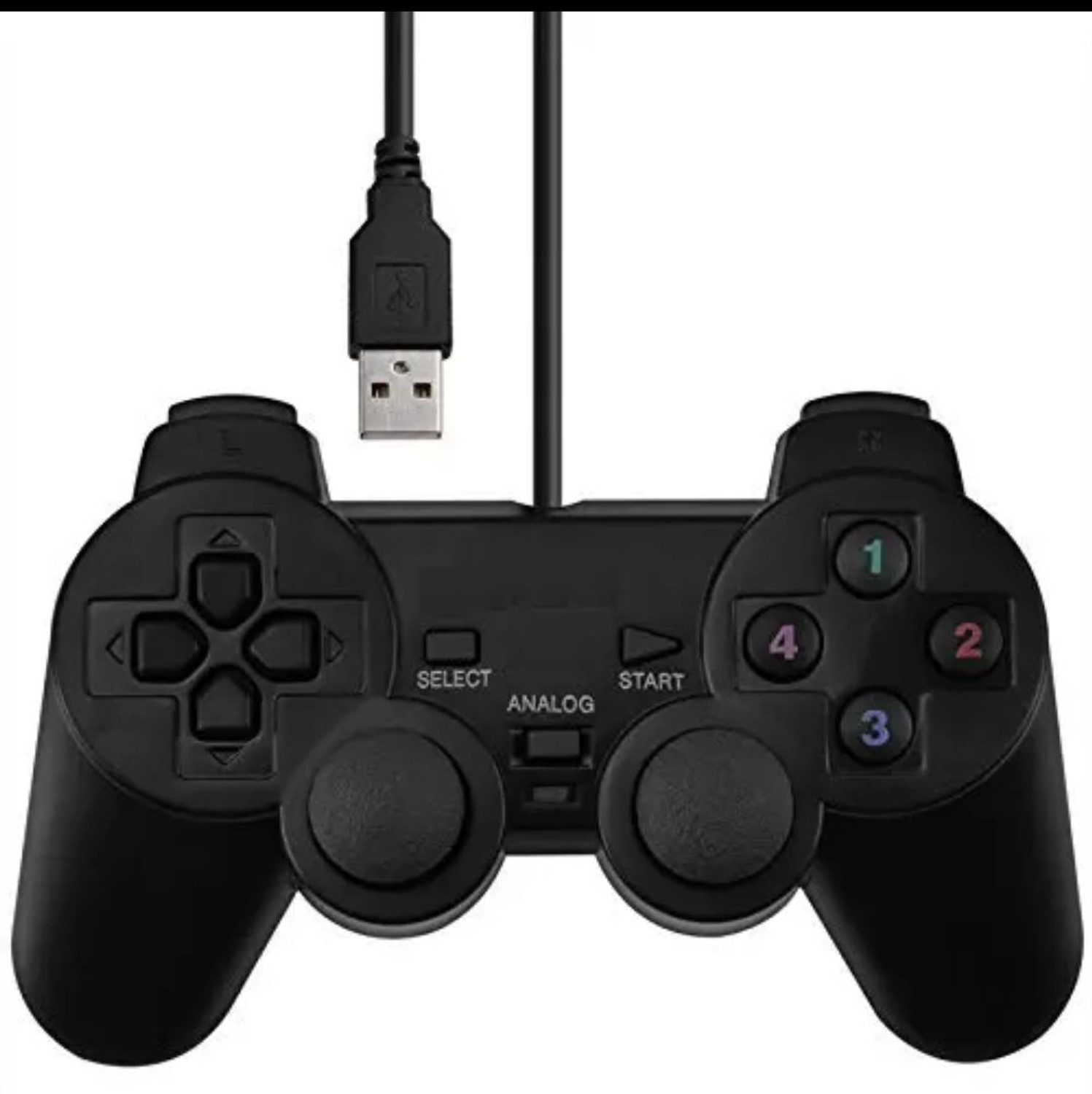Image of Quantron QGP-1800, Wired USB Gamepad with Dual Vibration Gamepad (Black, For PC)