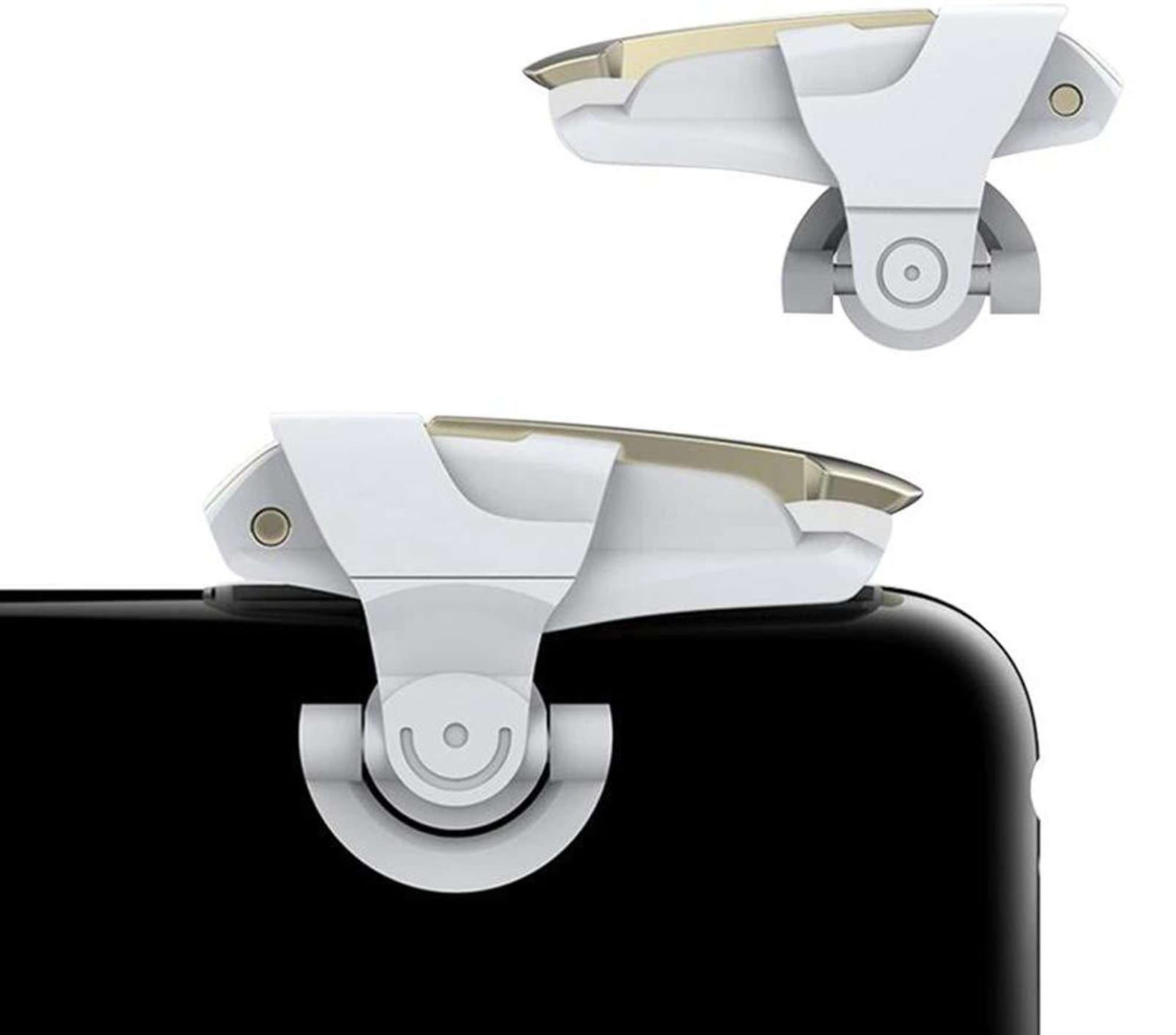 Image of Epicestore Mobile Gaming trigger pubg Gaming Accessory Kit (White, Golden, For Android)