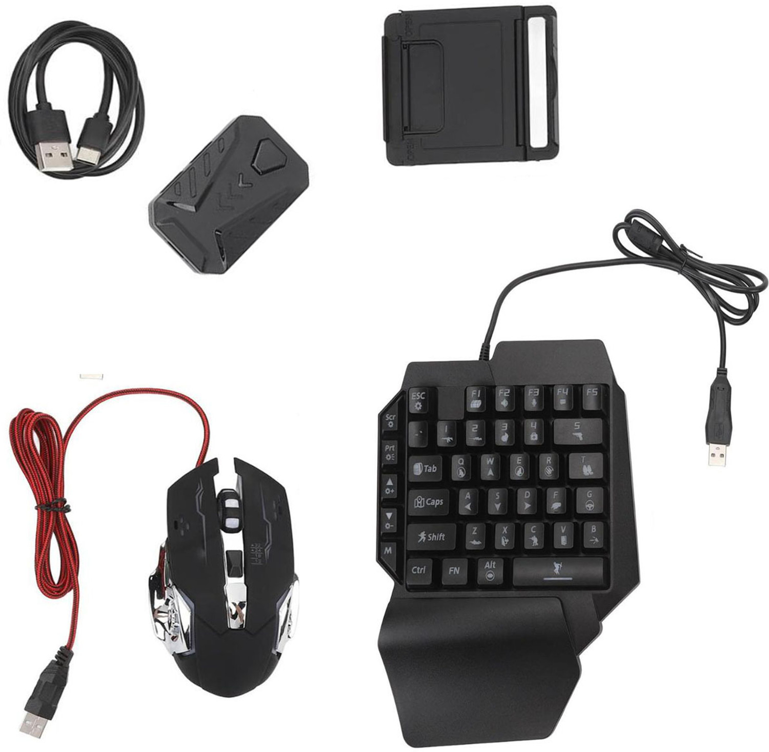 PTCMart Keyboard Mouse Adapter for Android iOS - Image 1