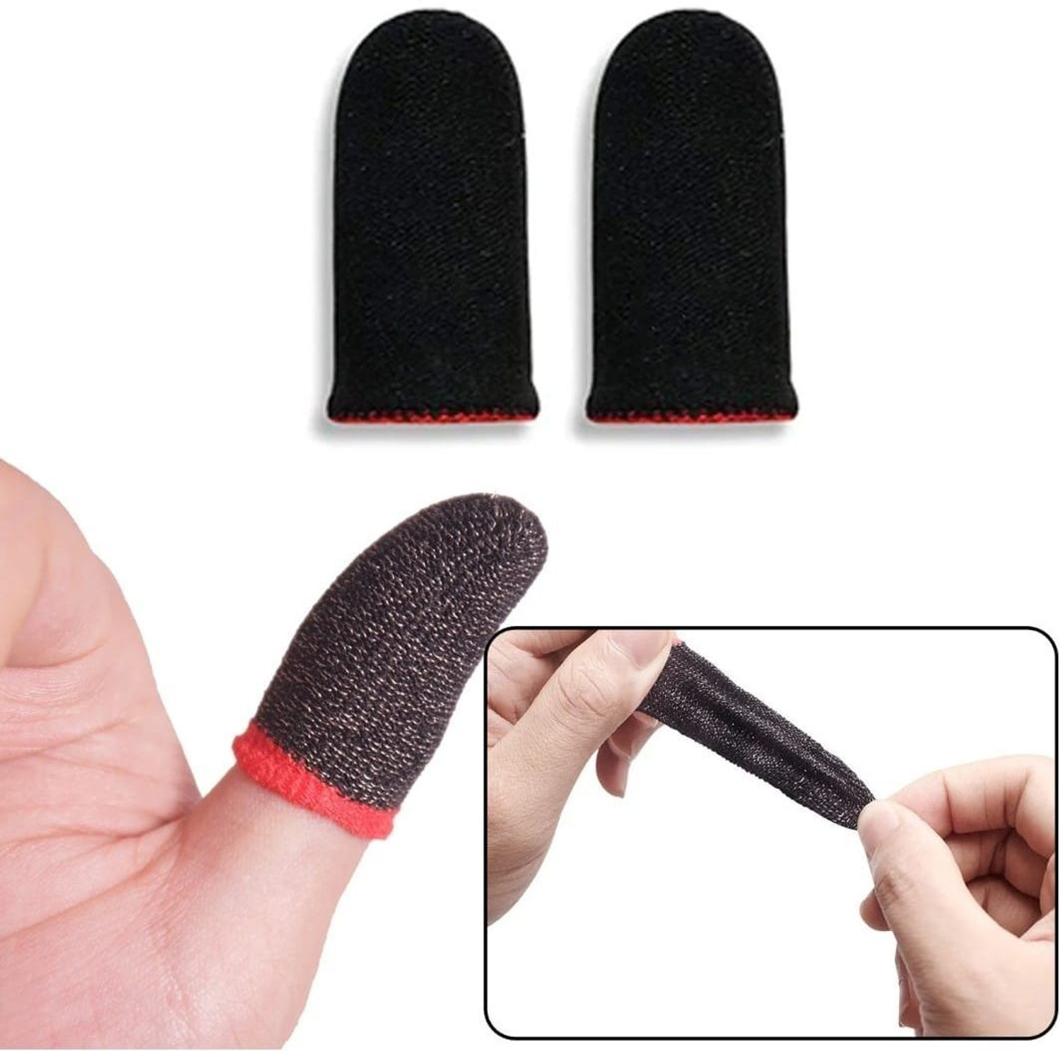Image of NXT GENN Gaming Finger Sleeve Gaming Accessory Kit (Black, For Android, Mac OS)