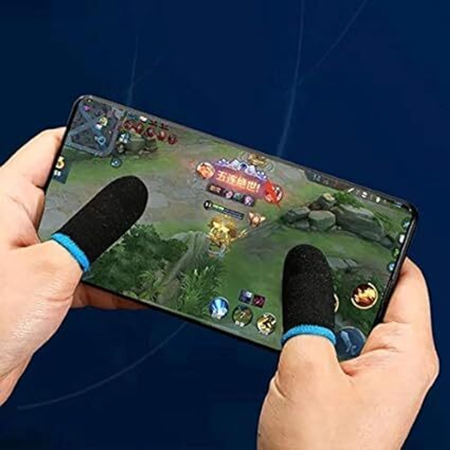 Image of skgadgetnstyle mobile gaming finger sleeves Gaming Accessory Kit (Black, For Android)