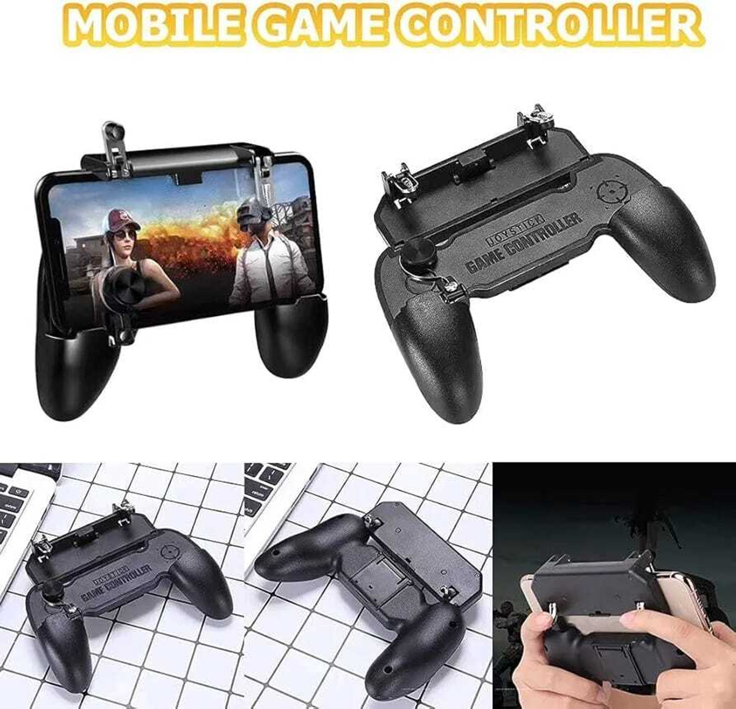Image of Shivaansh Mobile Gaming Trigger Controller With Buttons & Joystick For Pubg /Free Fire Gaming Accessory Kit (Black, For Android, iOS)