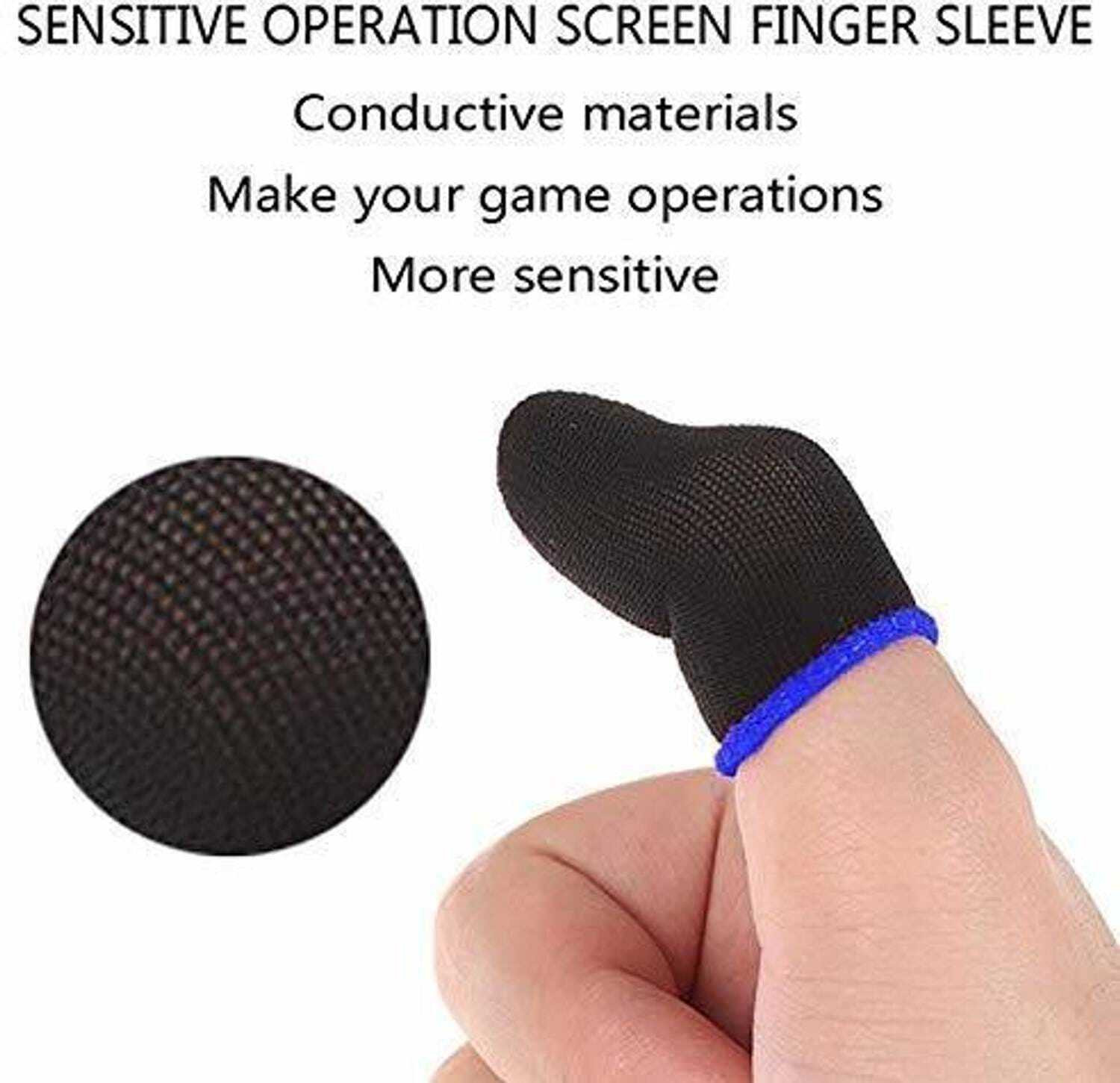 Image of skgadgetnstyle mobile gaming finger sleeves Gaming Accessory Kit (Black, For Android)