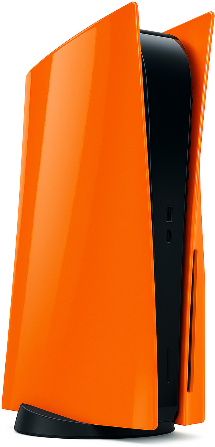 Image of Krafftech Cosmic Orange OG PS5 Disk Cover Plates Gaming Accessory Kit (Cosmic Orange, For PS5)