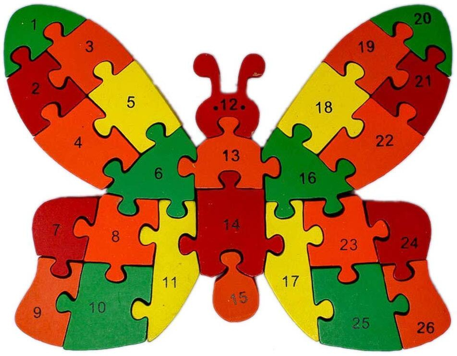 Image of DARKFISH Montessori Number Puzzle Board - Butterfly Counting Educational Toy for Kids Gaming Accessory Kit (Multicolor, For Android)