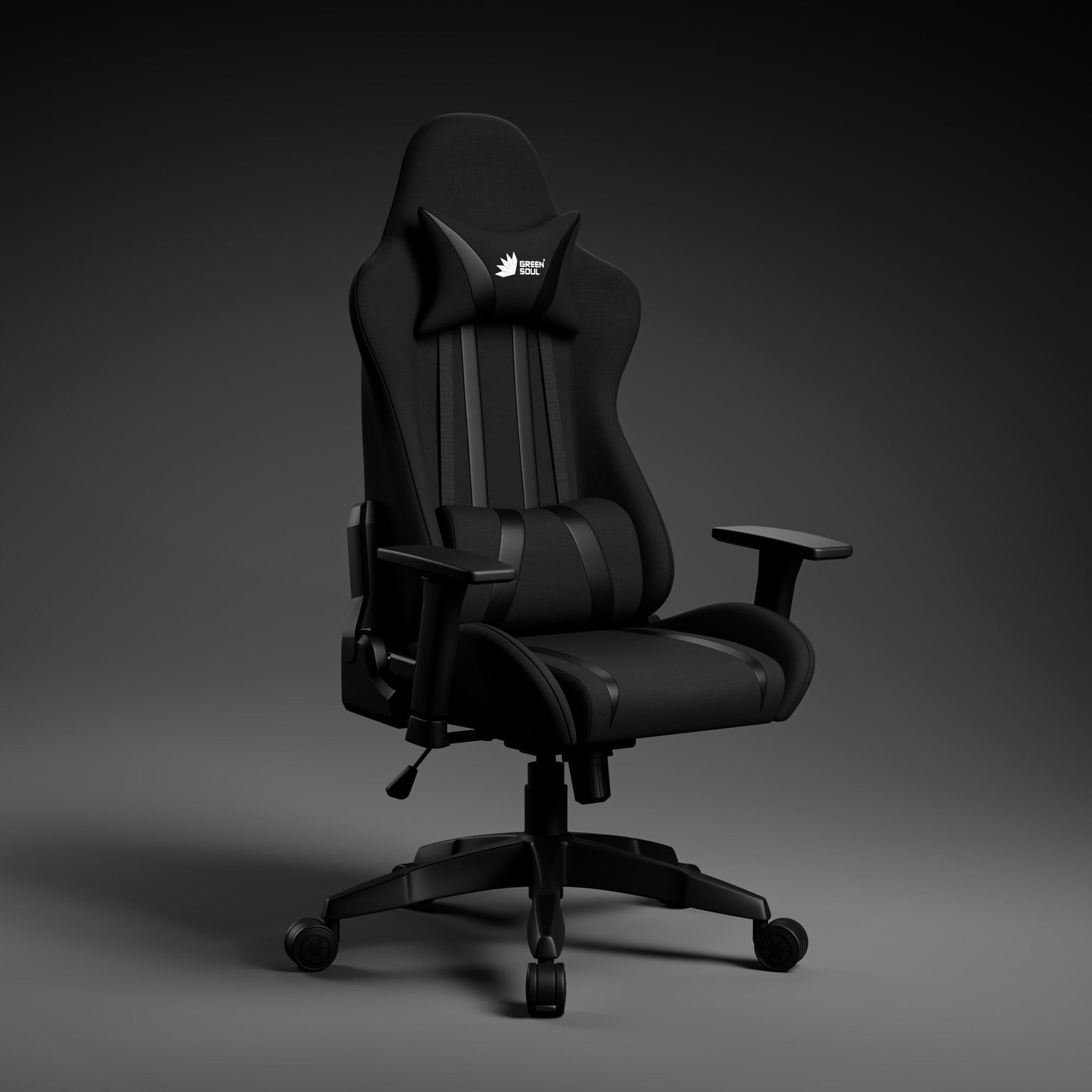 Image of Drogo Ergonomic Gaming Chair with Head & USB Massager, PU Leather Lumbar Pillow Gaming Chair (Red)