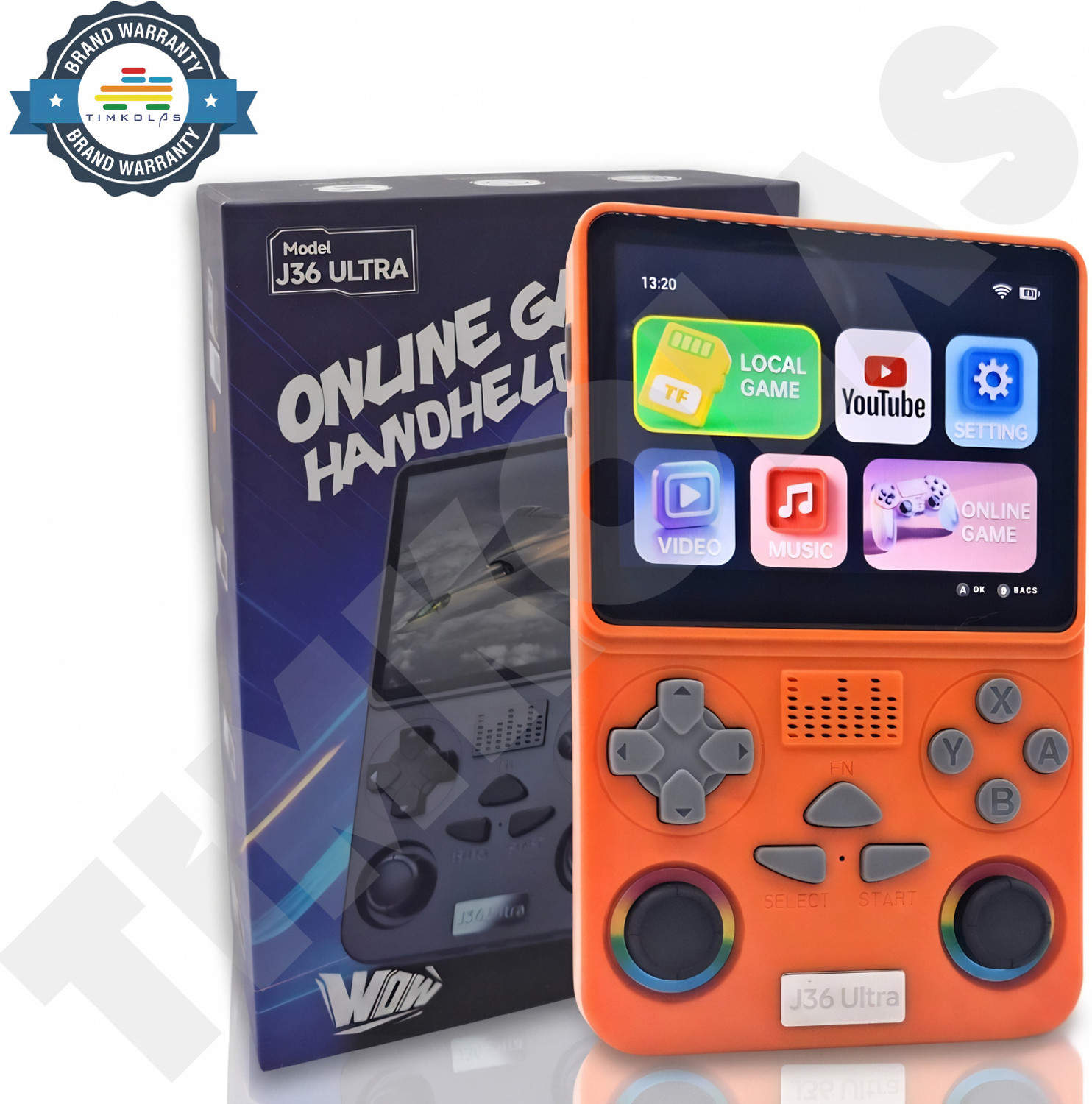 Image of Confiavel GS5 Pro Retro Game Console 64 GB with GTA San Andreas, 52 Emulators, 30,000+ Games Like God Of War ,Tekken, SmackDown (White)