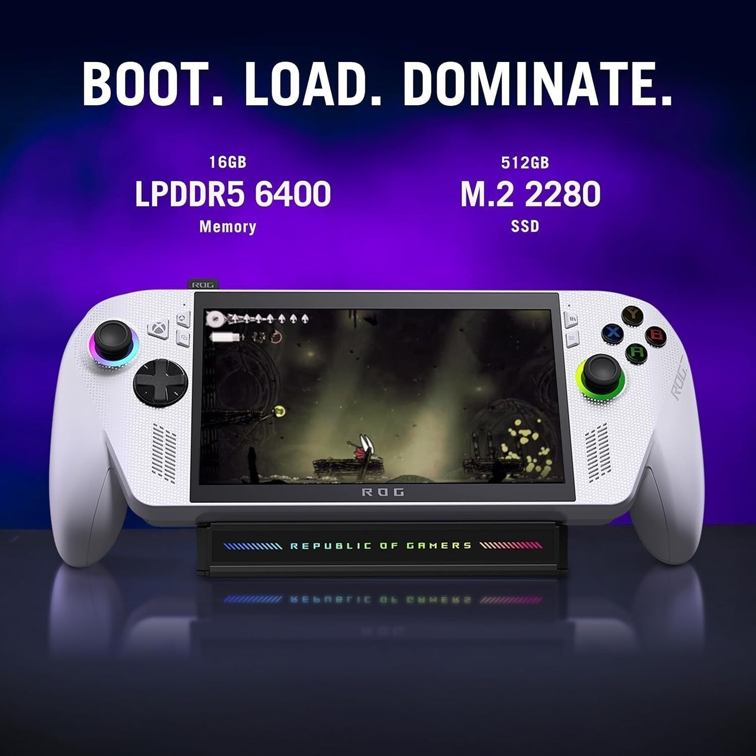 Image of ASUS ROG XBOX Ally (2025) Handheld Gaming Console With AMD Ryzen Z2 A Processor Gravity cooling, 500 nits Brightness, 6400MHz RAM, 512GB SSD 16 GB with 200+ Games, Combo jack support, Xbox Game Pass Included, ( Windows 11 Home) (White, Travel-friendly, FHD, Touchscreen Display, Fingerprint Reader, Loved by Fans of PlayStation Mini PS5,PS4,PS3,PS2,PS1,PSP,Nintendo Switch)