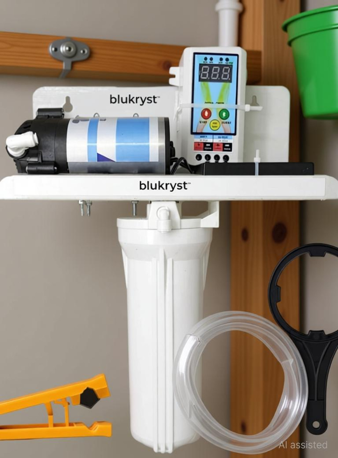 Image of blukryst Fogger Kit for Dairy & Poultry with 10 Nozzles & 100 GPD Pump 2.5 L Hand Held Sprayer (Pack of 16)