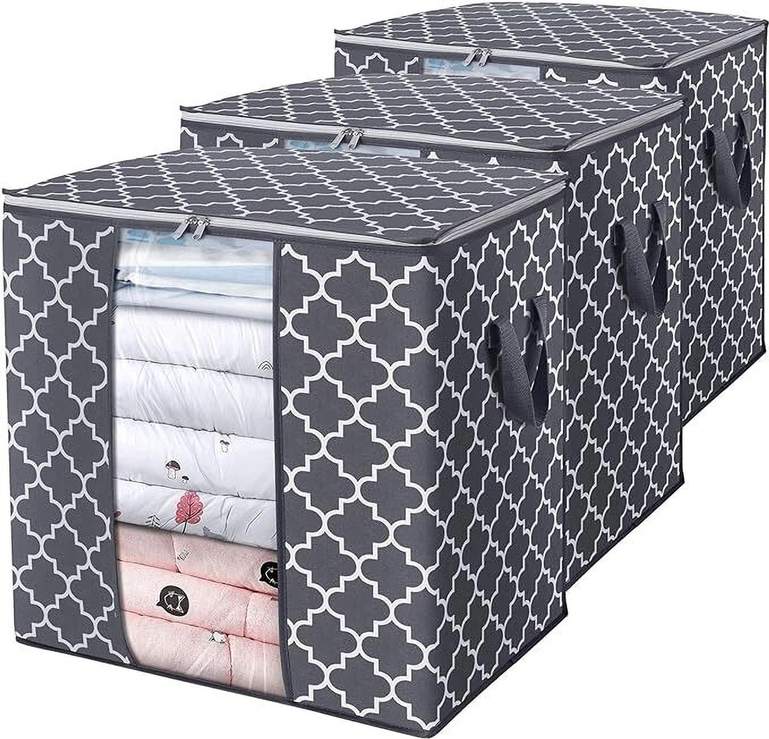 Image of Tiarakrafts Pink Single packing saree cover /Suit cover /kurti cover /Cloths cover Organizer set of 36 PINK 59195q (Pink)