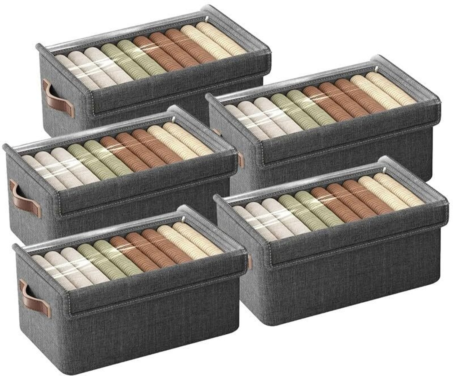 Image of Scrub Daddy multi-purpose plastic storage drawer Plastic 5 Door Almirah (Finish Color - Brown, DIY(Do-It-Yourself))