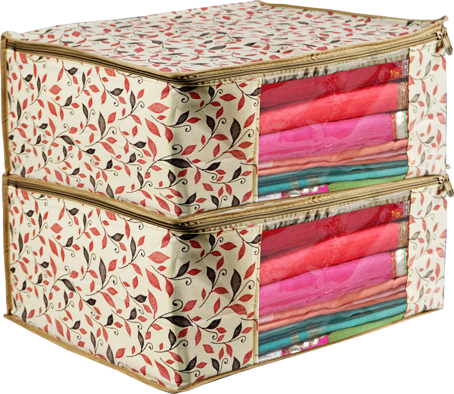 Image of Tiarakrafts Pink Single packing saree cover /Suit cover /kurti cover /Cloths cover Organizer set of 36 PINK 59195q (Pink)